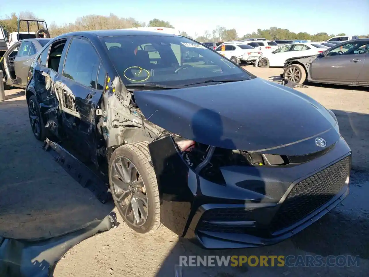 1 Photograph of a damaged car JTDS4RCEXLJ039895 TOYOTA COROLLA 2020