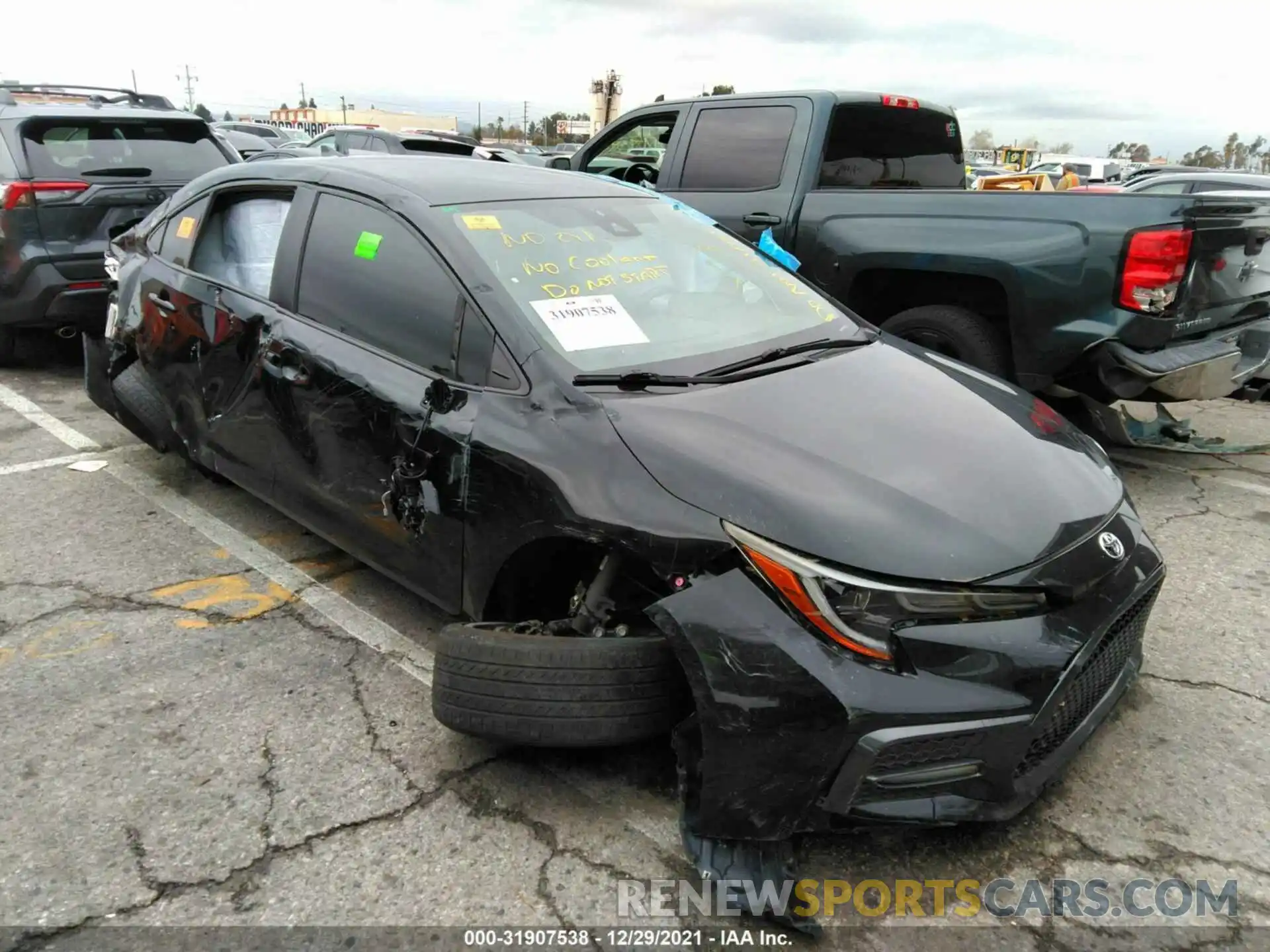 1 Photograph of a damaged car JTDS4RCEXLJ040643 TOYOTA COROLLA 2020