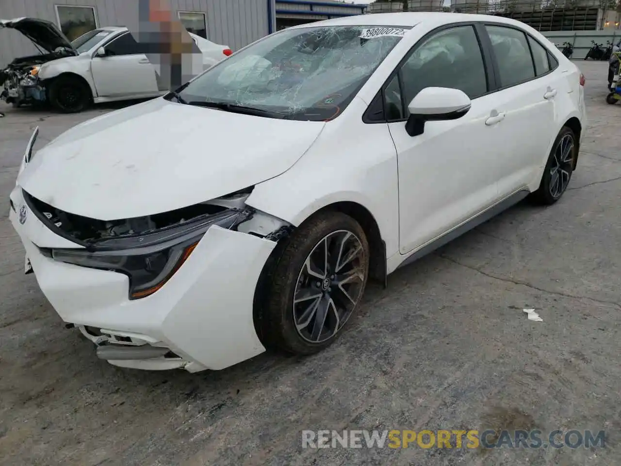 2 Photograph of a damaged car JTDS4RCEXLJ040836 TOYOTA COROLLA 2020