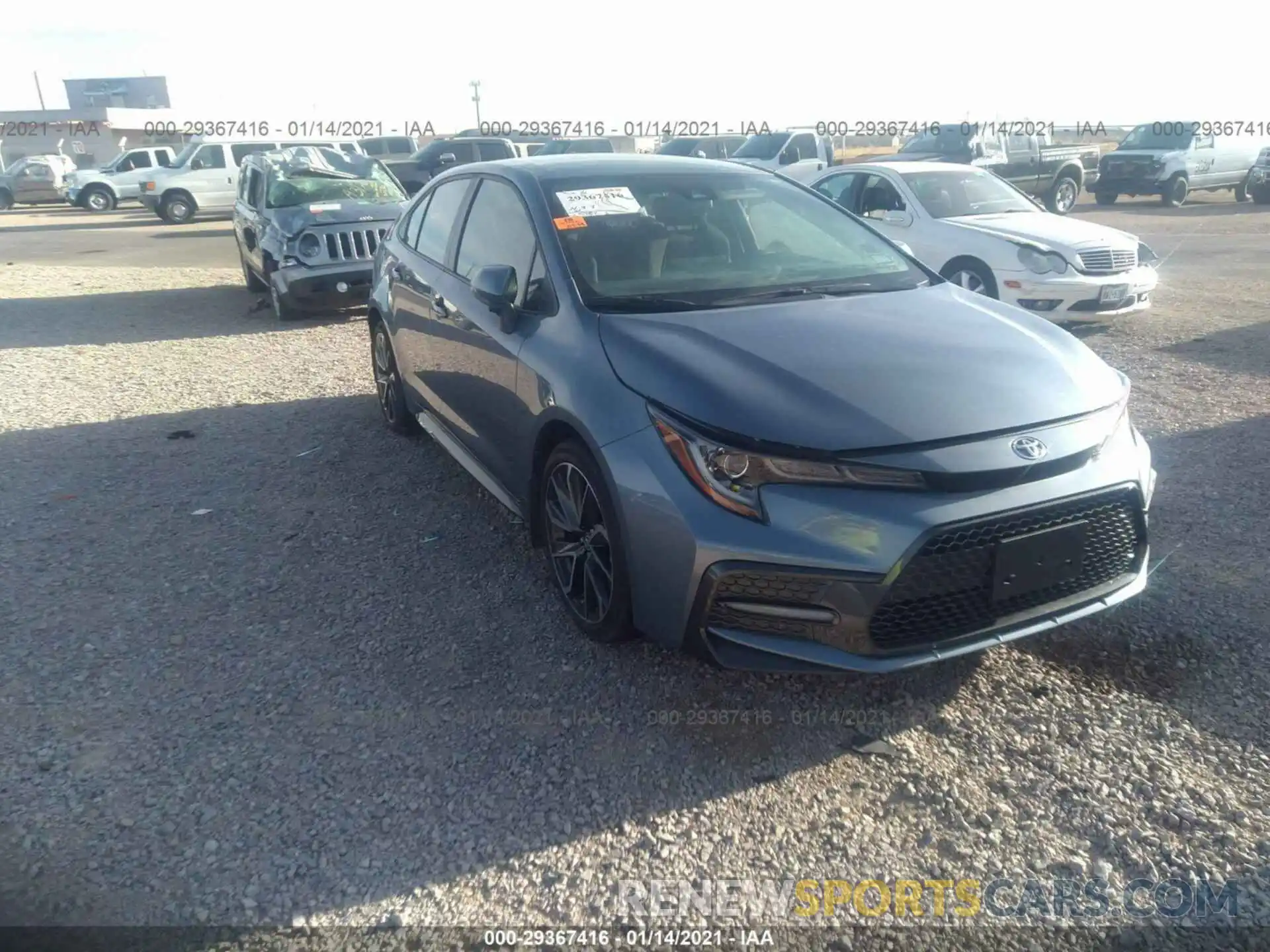 1 Photograph of a damaged car JTDS4RCEXLJ041095 TOYOTA COROLLA 2020