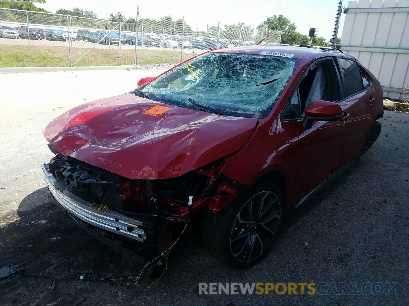 2 Photograph of a damaged car JTDS4RCEXLJ042408 TOYOTA COROLLA 2020