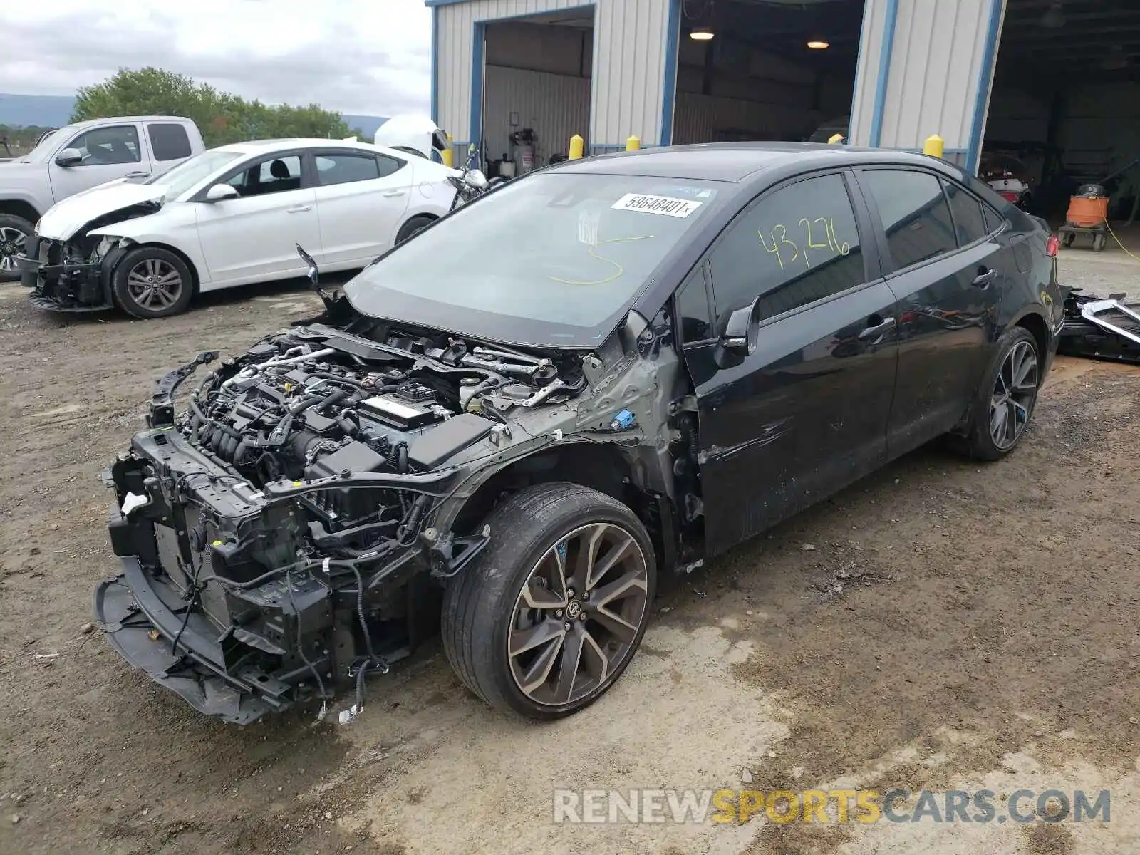 2 Photograph of a damaged car JTDS4RCEXLJ042649 TOYOTA COROLLA 2020