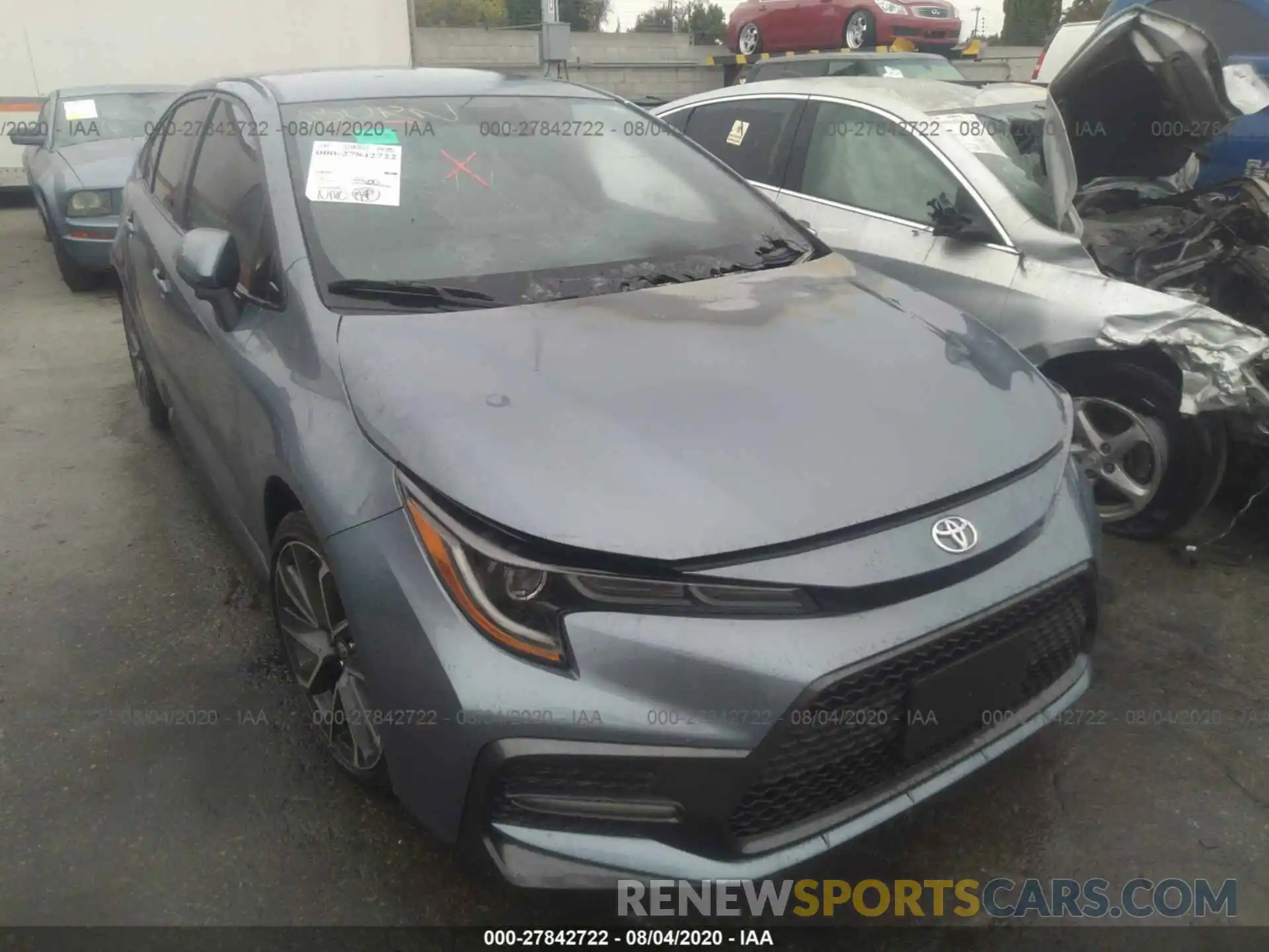 1 Photograph of a damaged car JTDS4RCEXLJ043056 TOYOTA COROLLA 2020