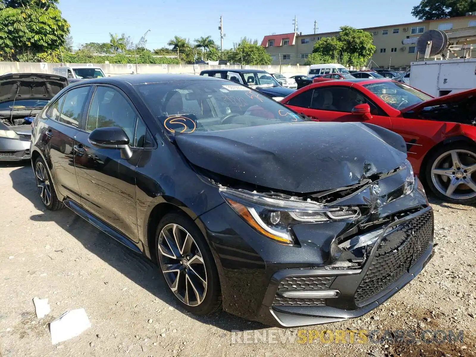 1 Photograph of a damaged car JTDS4RCEXLJ043171 TOYOTA COROLLA 2020