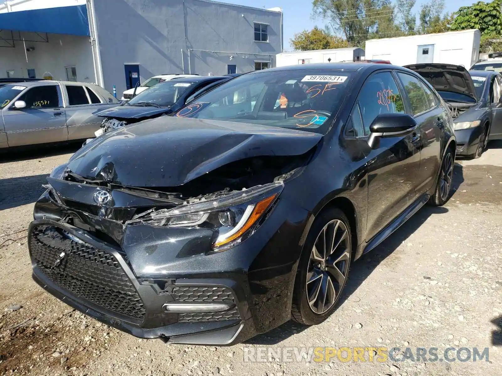 2 Photograph of a damaged car JTDS4RCEXLJ043171 TOYOTA COROLLA 2020