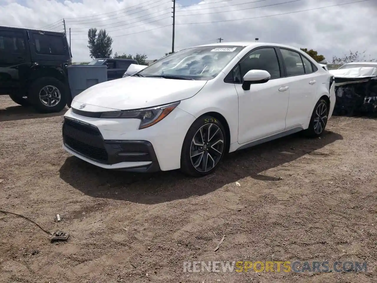 2 Photograph of a damaged car JTDS4RCEXLJ045051 TOYOTA COROLLA 2020