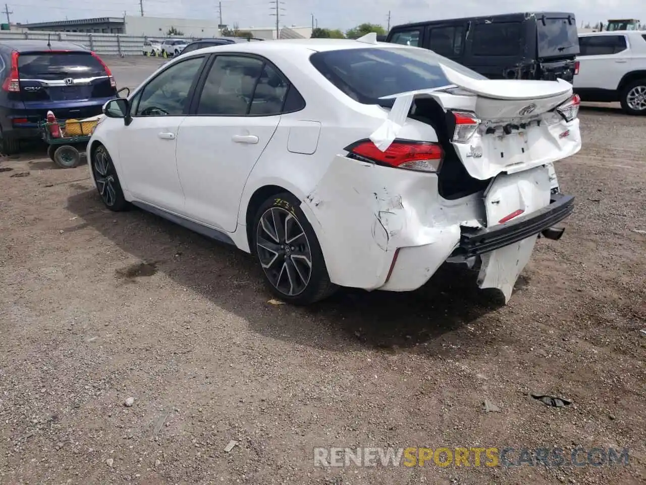 3 Photograph of a damaged car JTDS4RCEXLJ045051 TOYOTA COROLLA 2020