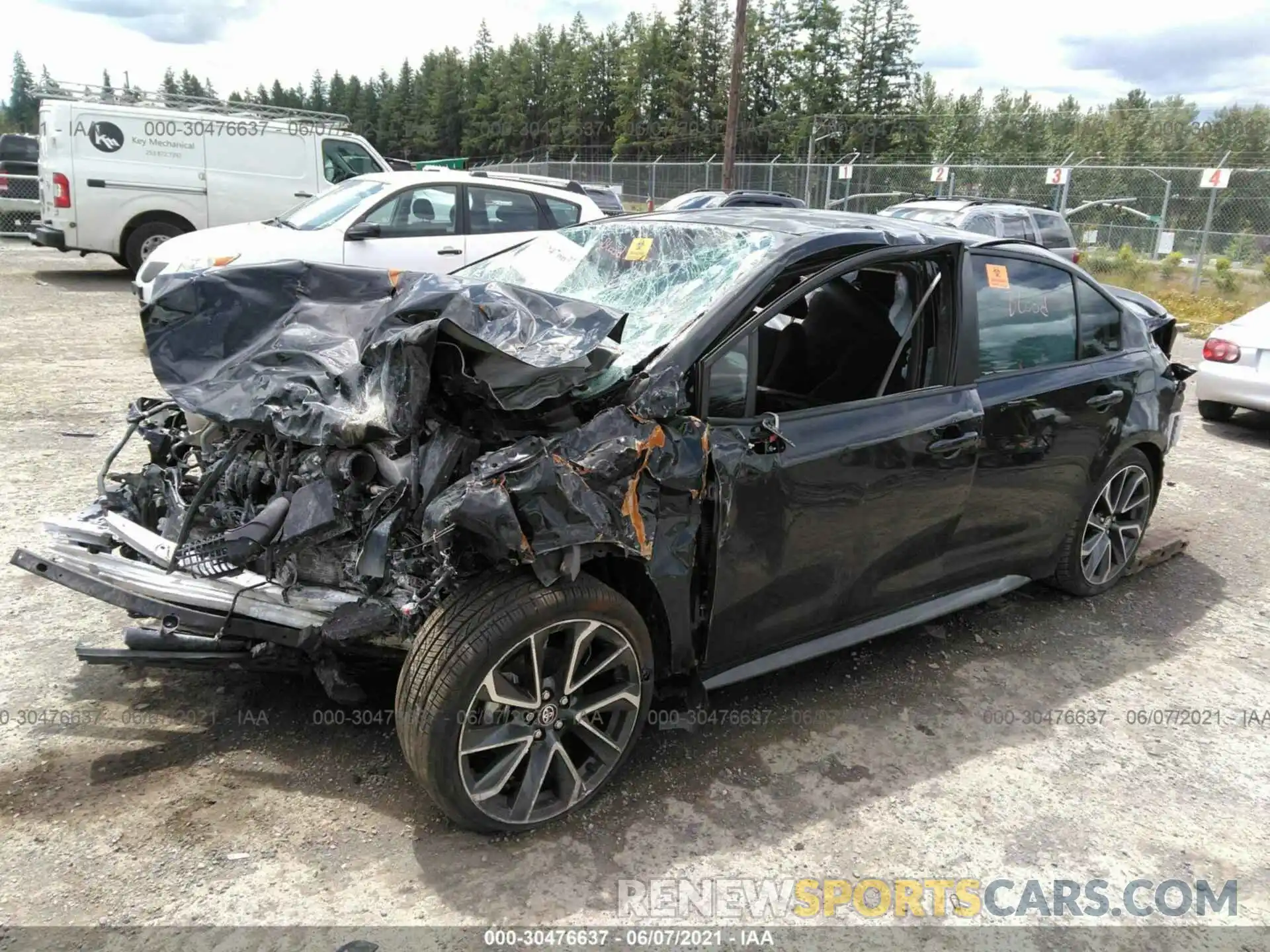 2 Photograph of a damaged car JTDS4RCEXLJ047978 TOYOTA COROLLA 2020