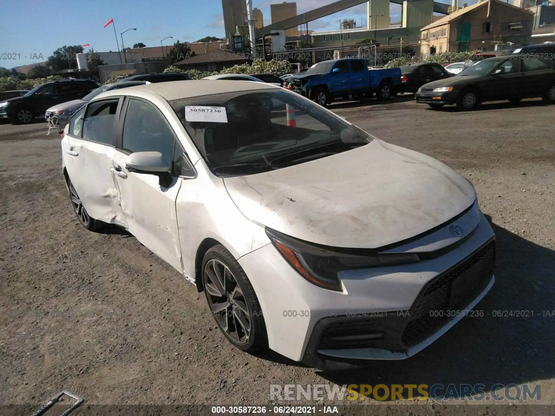 1 Photograph of a damaged car JTDS4RCEXLJ048158 TOYOTA COROLLA 2020