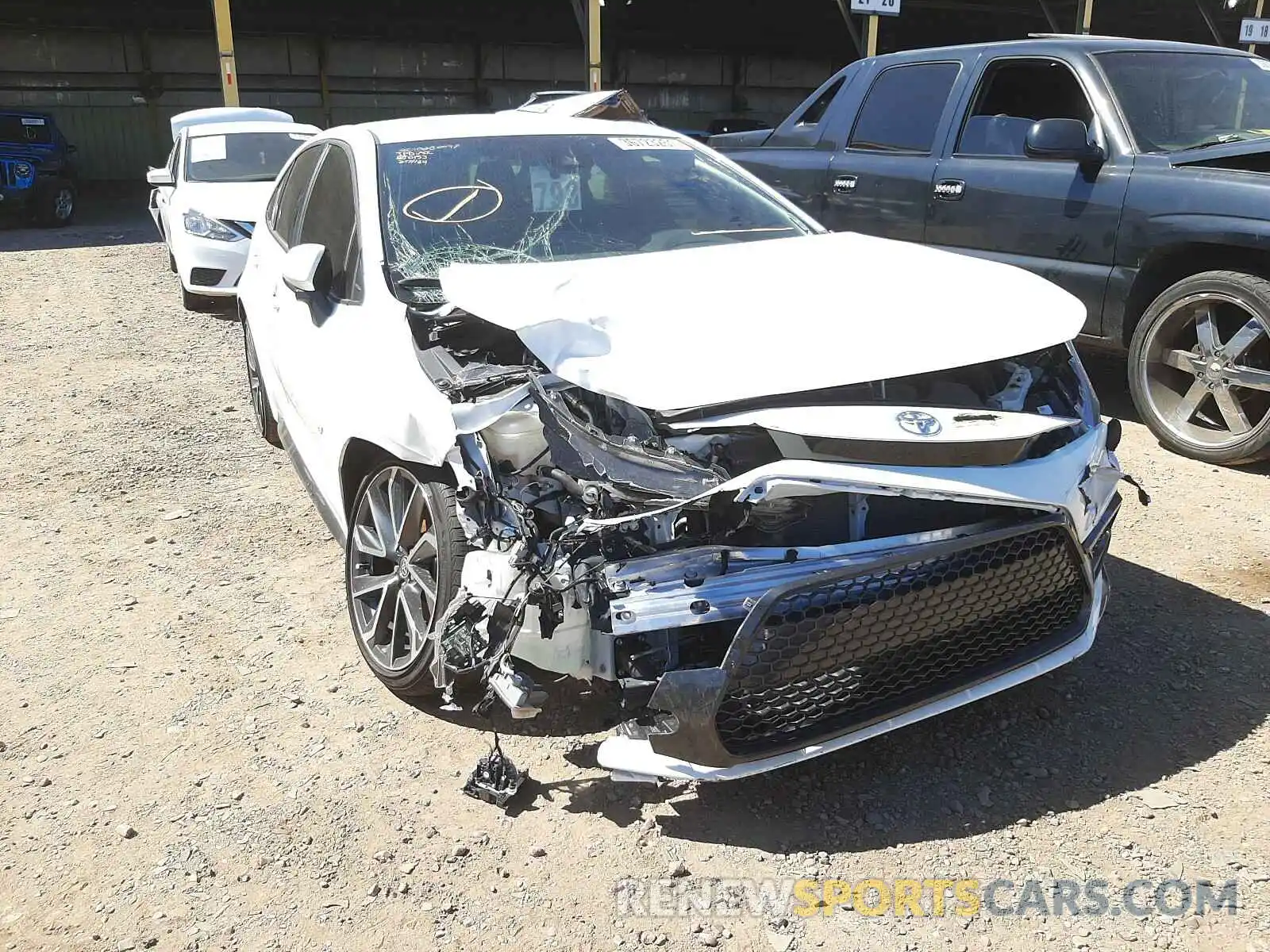 1 Photograph of a damaged car JTDS4RCEXLJ050153 TOYOTA COROLLA 2020