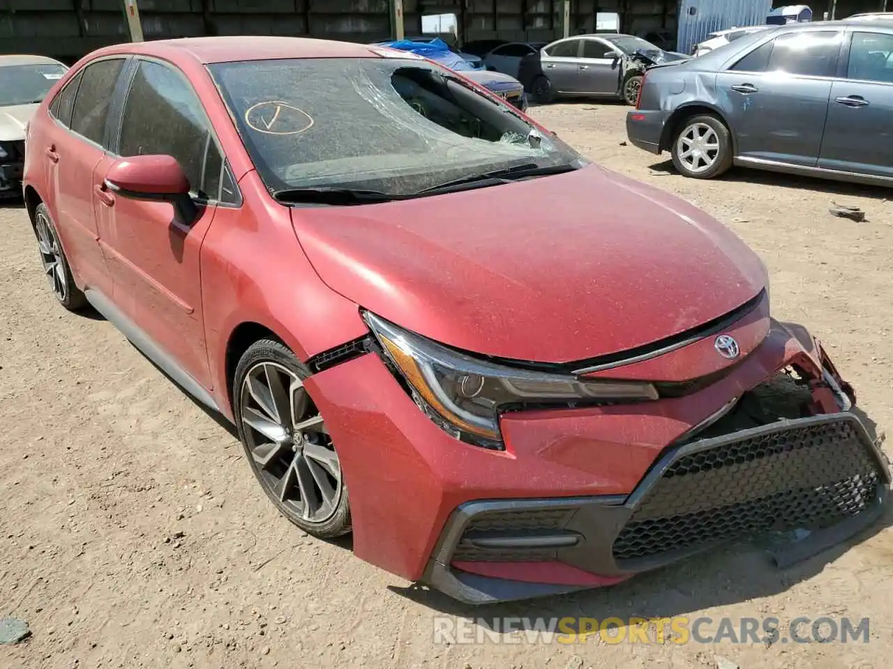 1 Photograph of a damaged car JTDS4RCEXLJ050332 TOYOTA COROLLA 2020