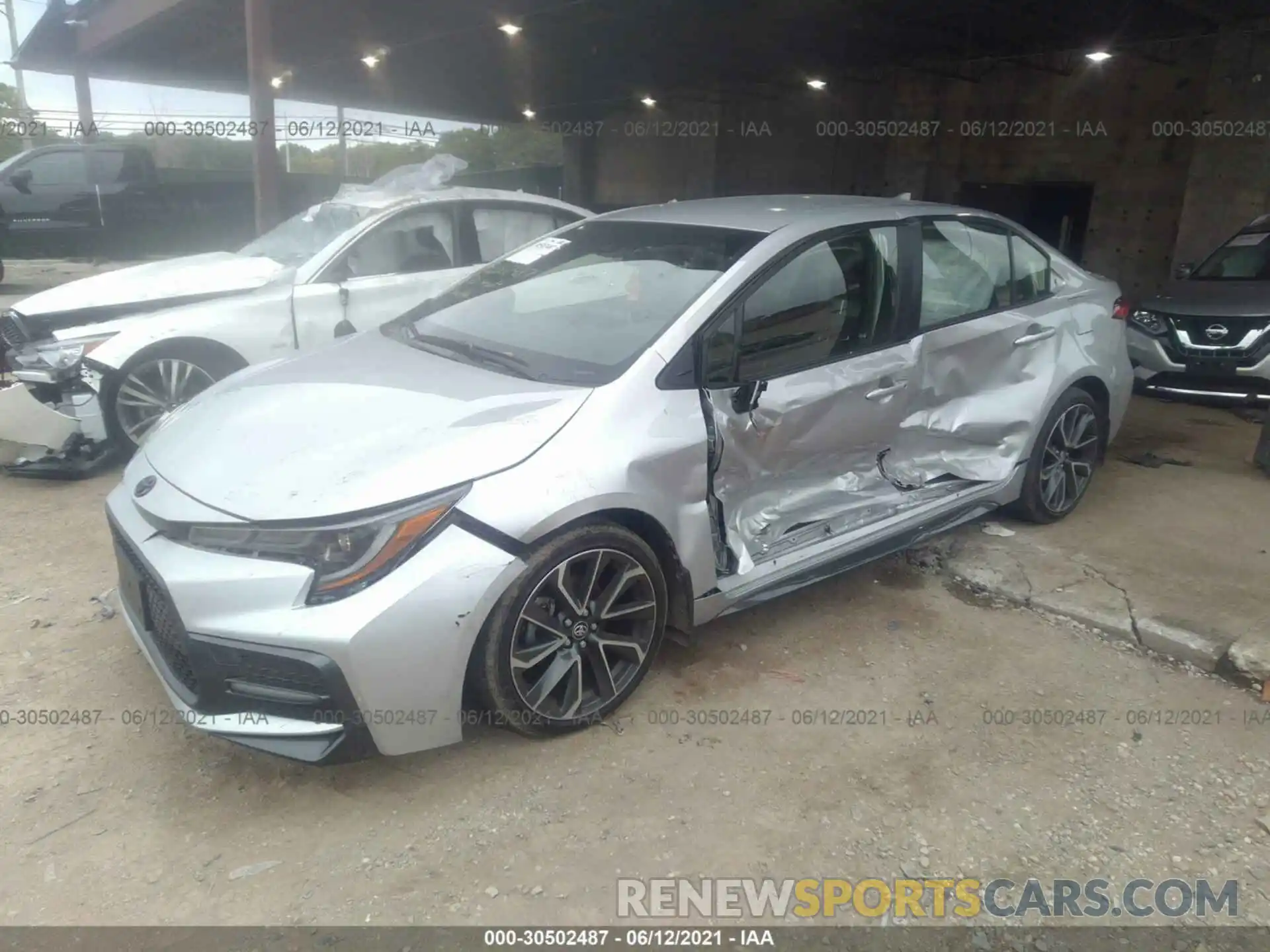 2 Photograph of a damaged car JTDS4RCEXLJ051383 TOYOTA COROLLA 2020