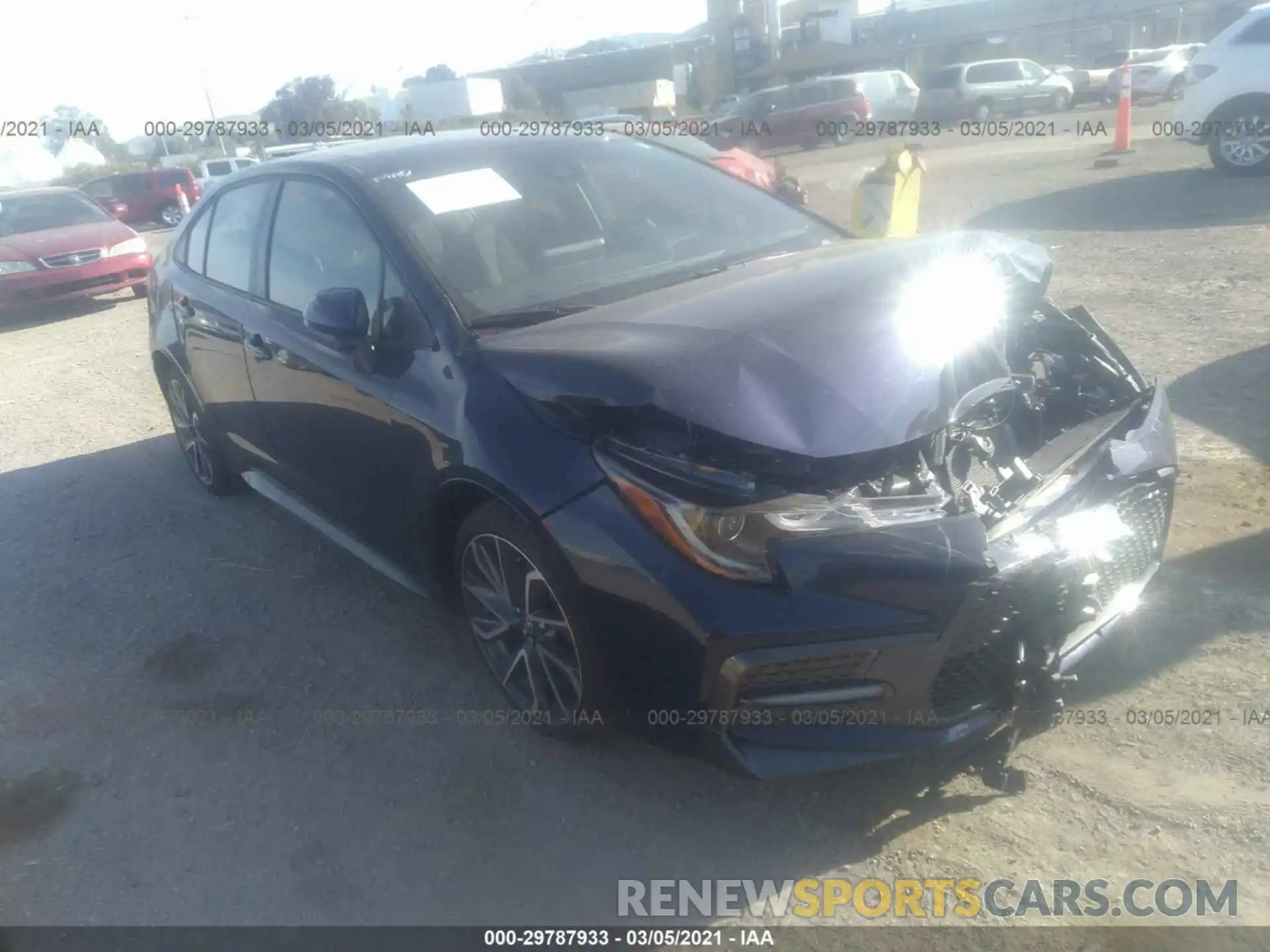 1 Photograph of a damaged car JTDS4RCEXLJ051464 TOYOTA COROLLA 2020