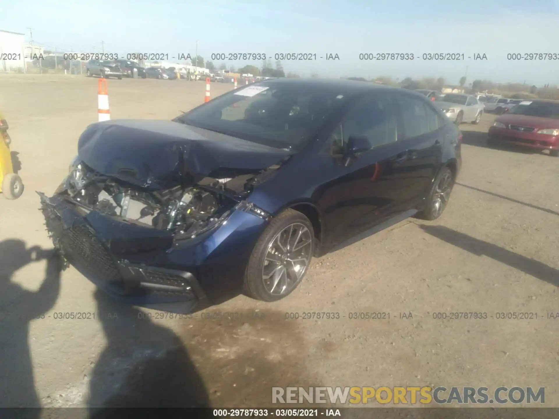 2 Photograph of a damaged car JTDS4RCEXLJ051464 TOYOTA COROLLA 2020