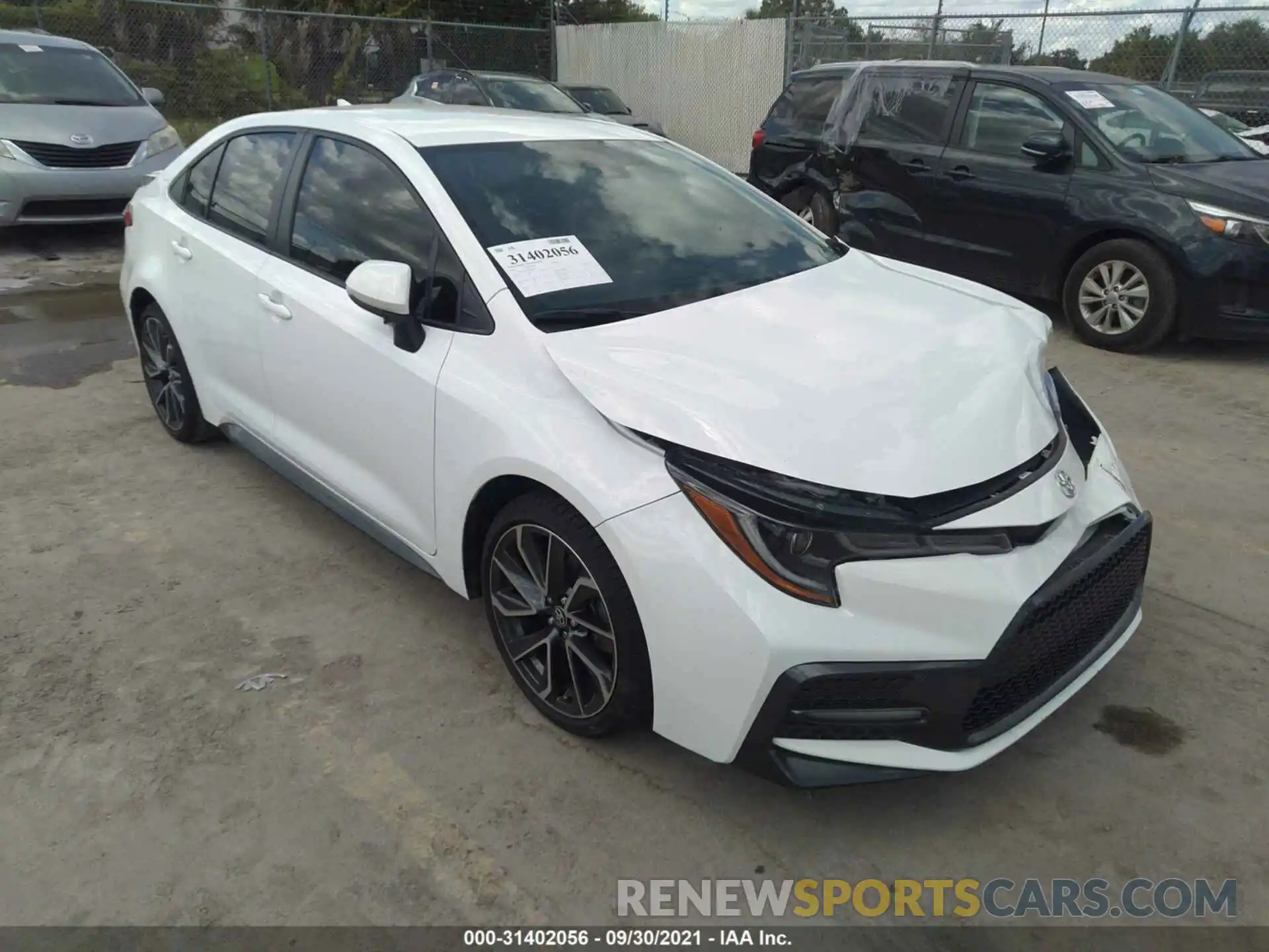 1 Photograph of a damaged car JTDS4RCEXLJ052775 TOYOTA COROLLA 2020