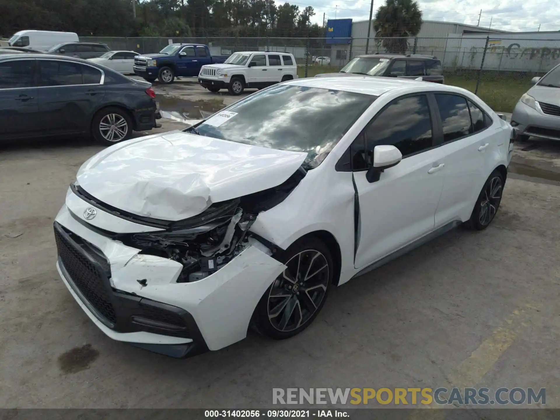 2 Photograph of a damaged car JTDS4RCEXLJ052775 TOYOTA COROLLA 2020