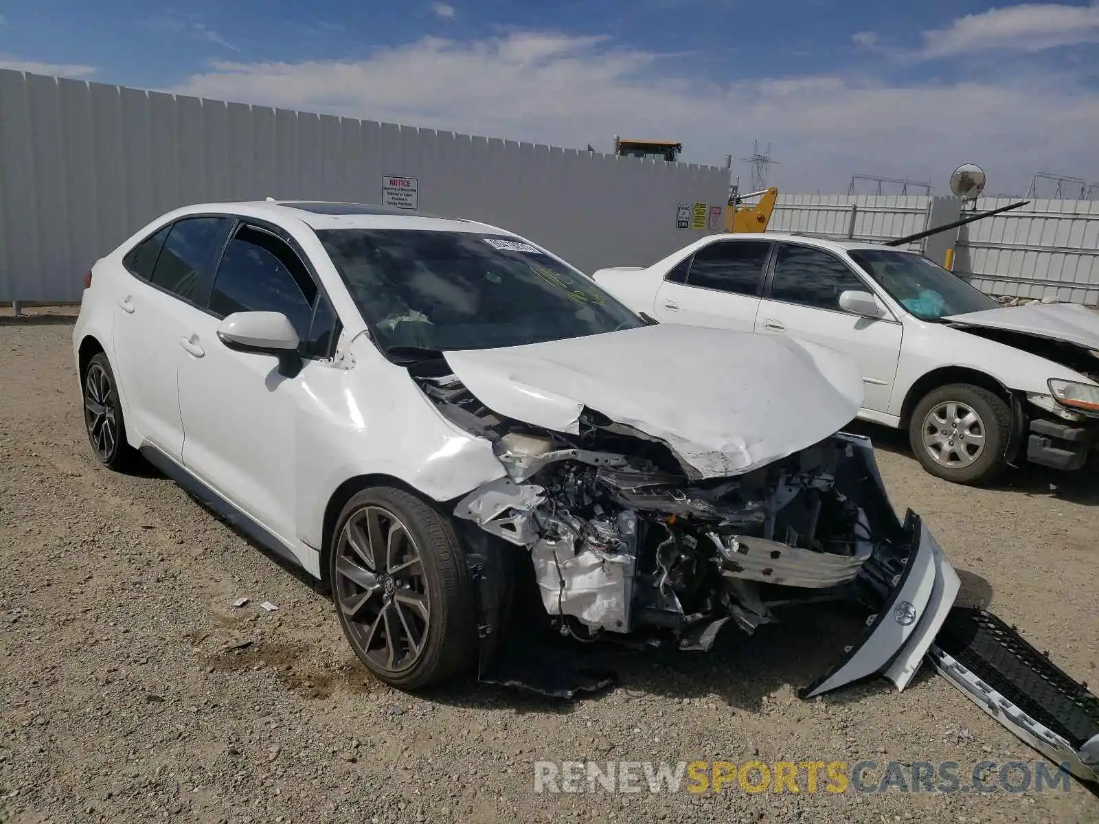 1 Photograph of a damaged car JTDT4RCE0LJ003606 TOYOTA COROLLA 2020