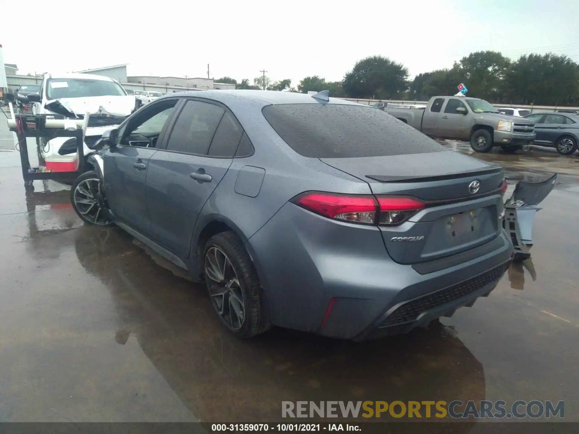 3 Photograph of a damaged car JTDT4RCE0LJ009437 TOYOTA COROLLA 2020