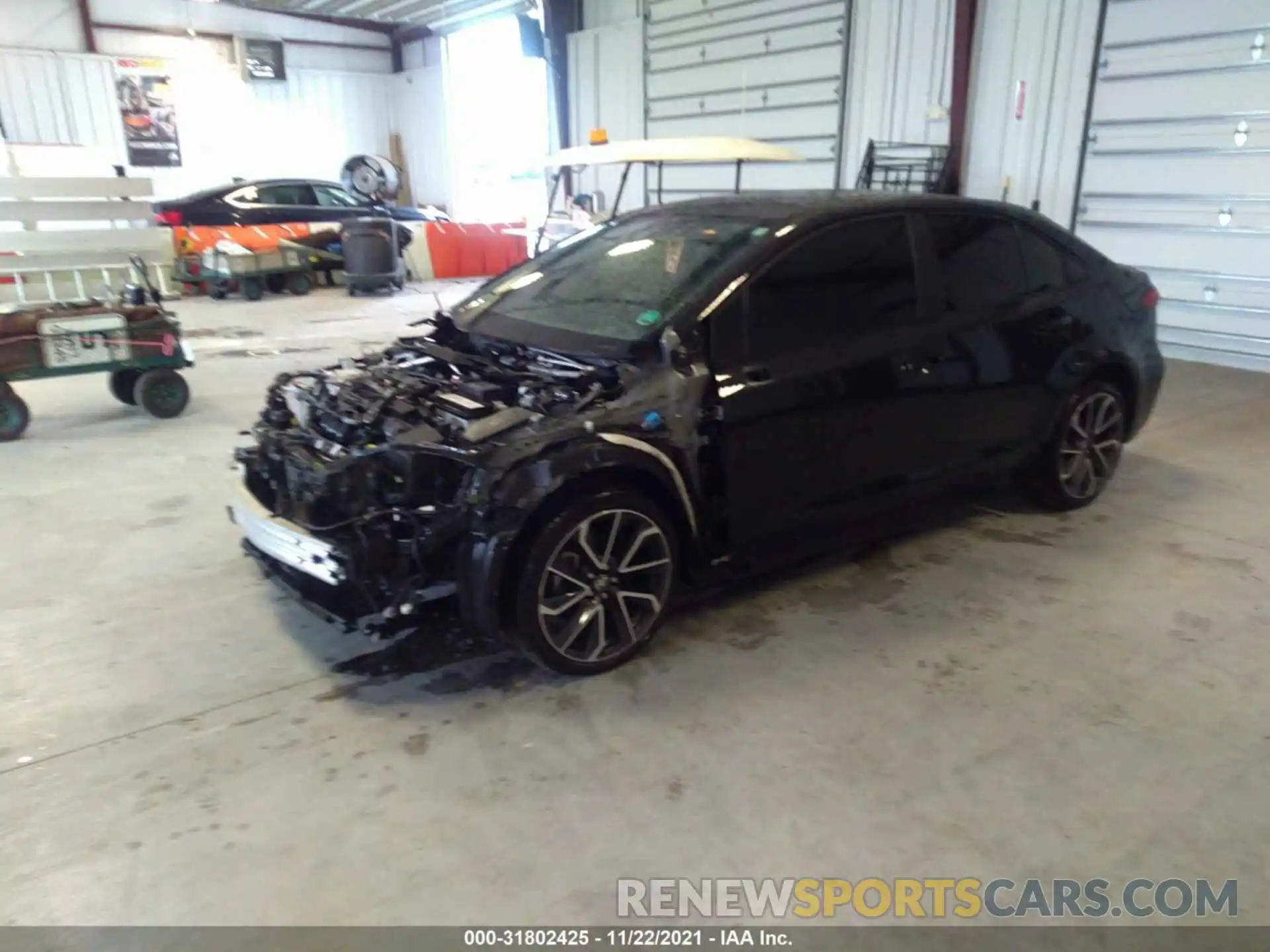 2 Photograph of a damaged car JTDT4RCE0LJ016131 TOYOTA COROLLA 2020