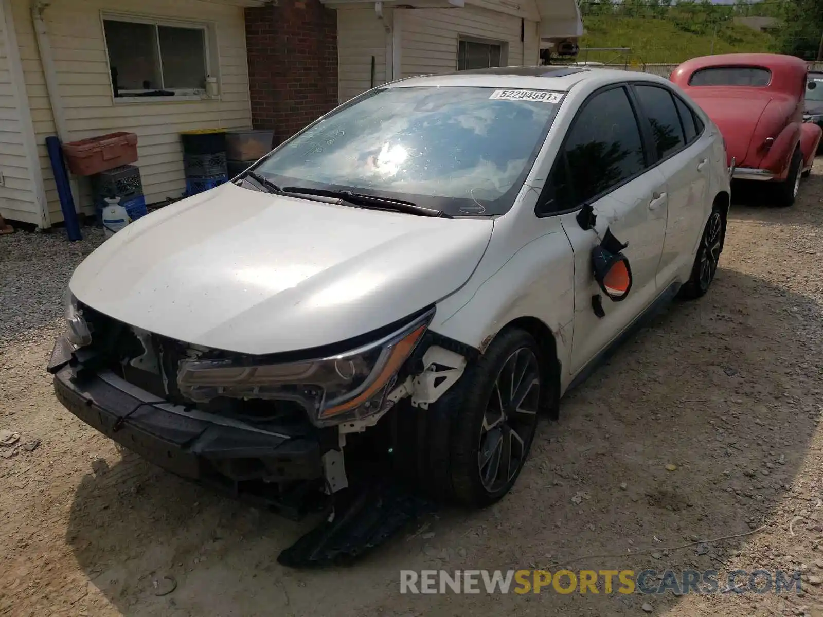 2 Photograph of a damaged car JTDT4RCE0LJ016209 TOYOTA COROLLA 2020