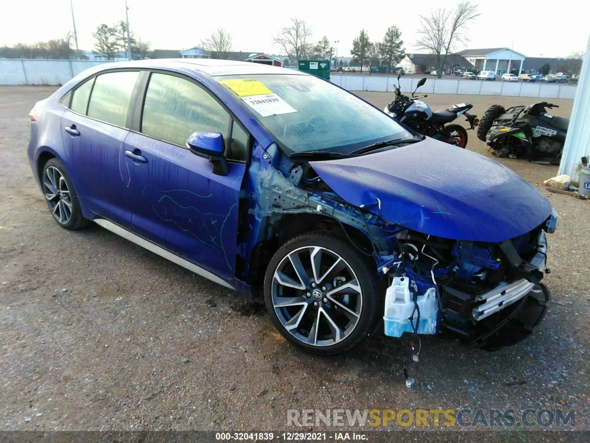 1 Photograph of a damaged car JTDT4RCE0LJ019157 TOYOTA COROLLA 2020