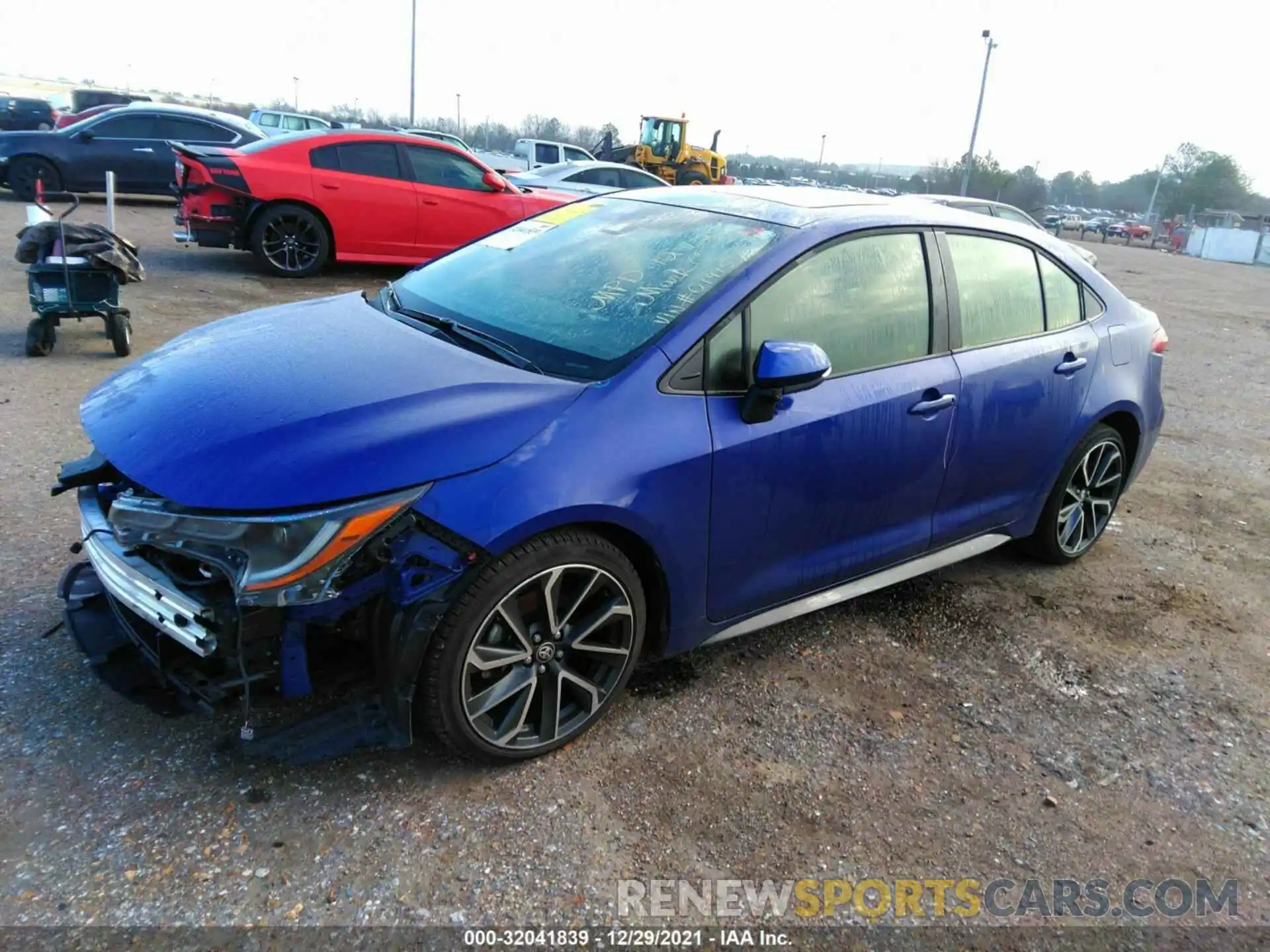 2 Photograph of a damaged car JTDT4RCE0LJ019157 TOYOTA COROLLA 2020