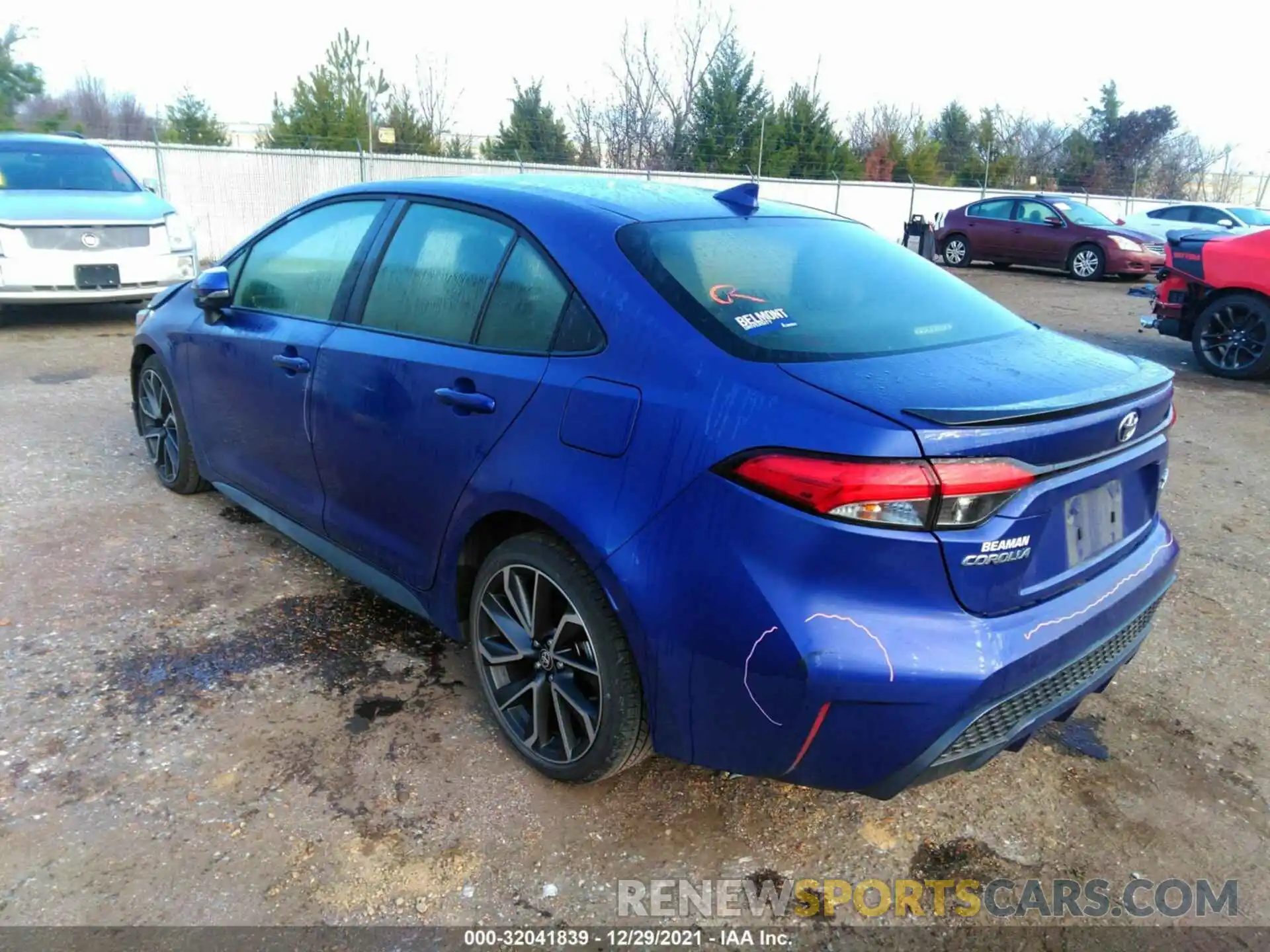 3 Photograph of a damaged car JTDT4RCE0LJ019157 TOYOTA COROLLA 2020