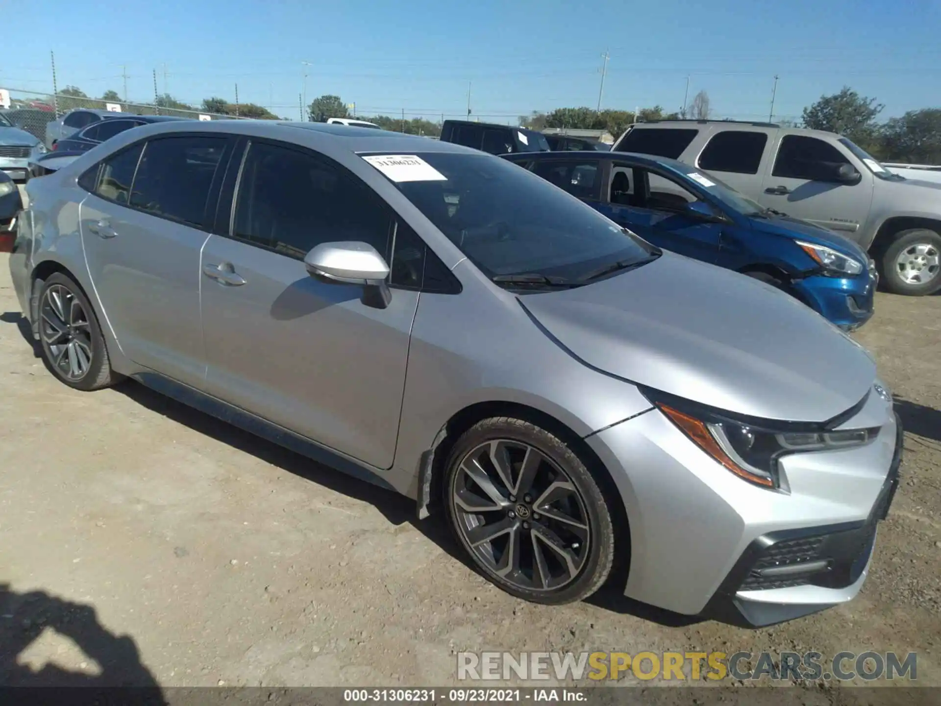 1 Photograph of a damaged car JTDT4RCE0LJ021264 TOYOTA COROLLA 2020