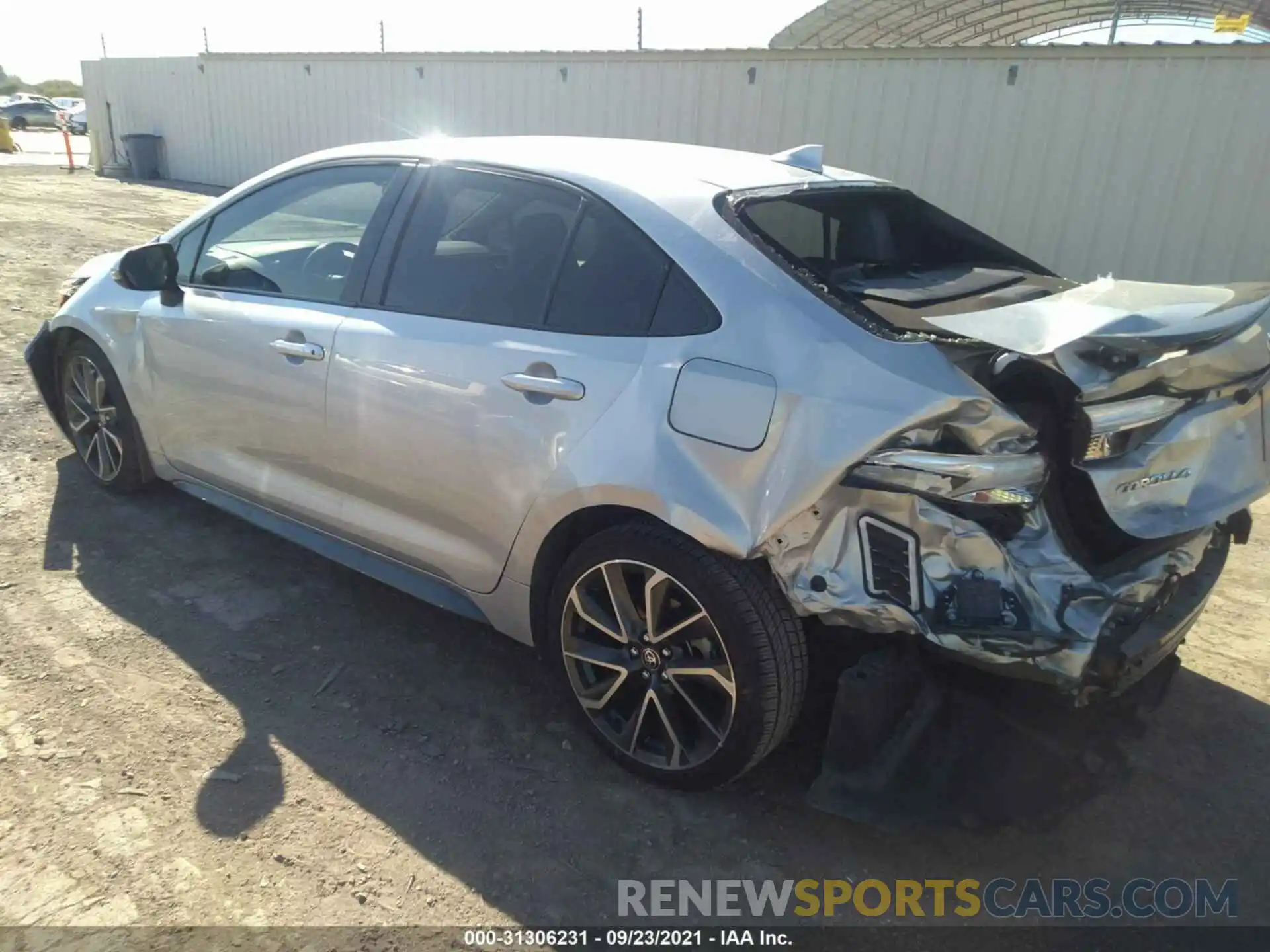 3 Photograph of a damaged car JTDT4RCE0LJ021264 TOYOTA COROLLA 2020