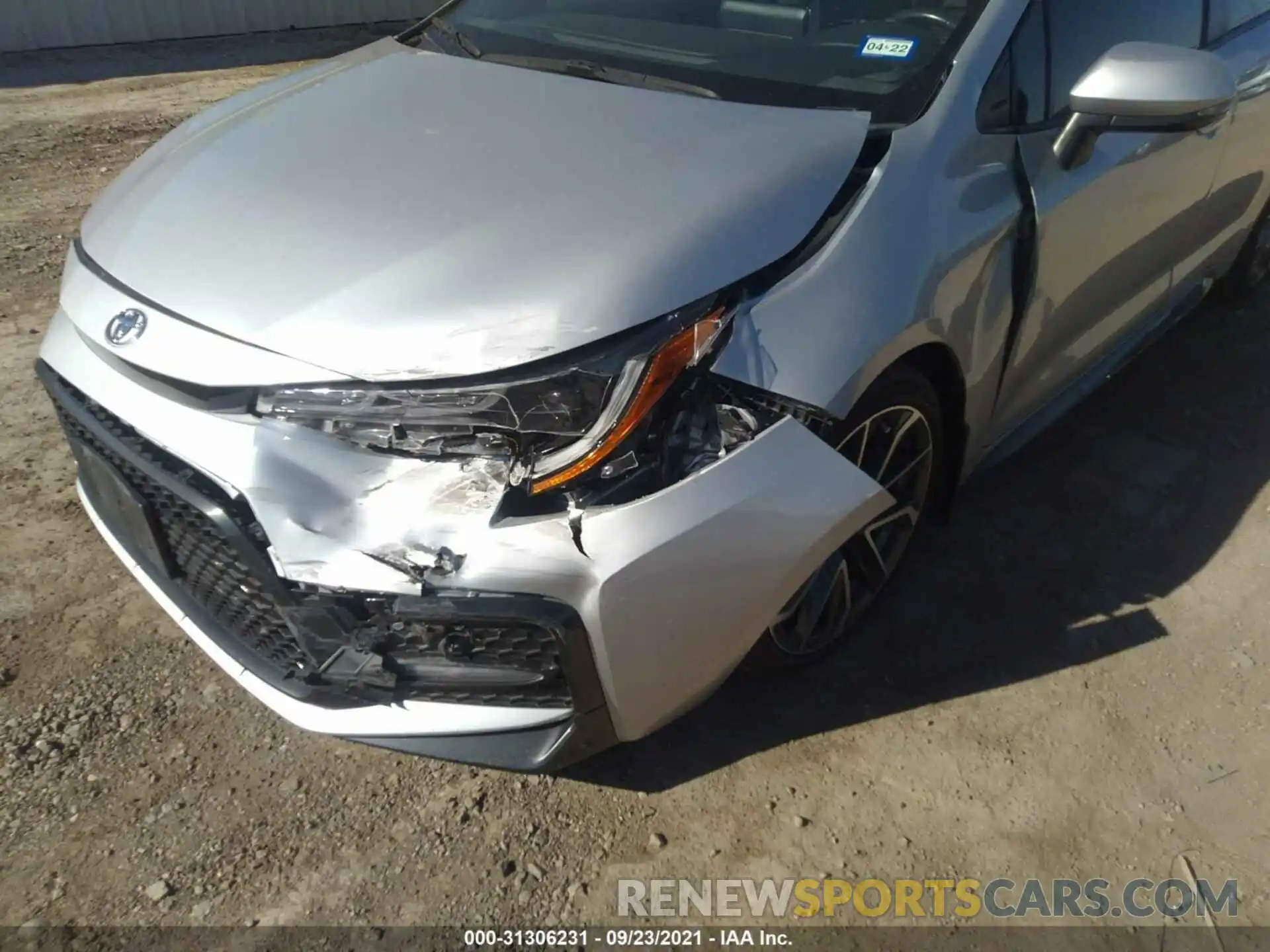 6 Photograph of a damaged car JTDT4RCE0LJ021264 TOYOTA COROLLA 2020