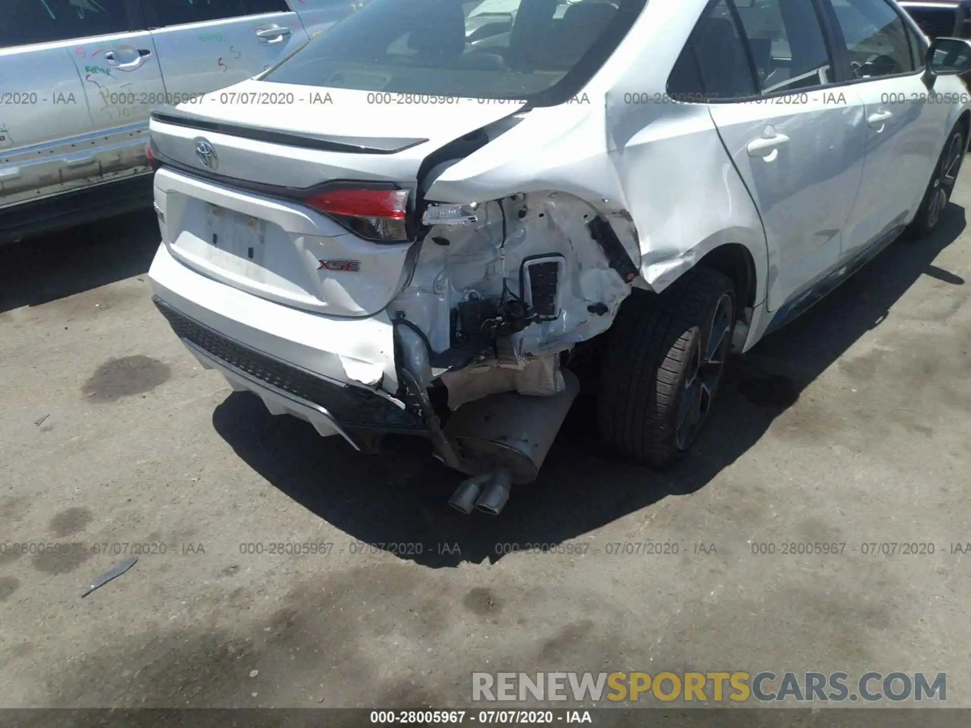 6 Photograph of a damaged car JTDT4RCE0LJ024942 TOYOTA COROLLA 2020