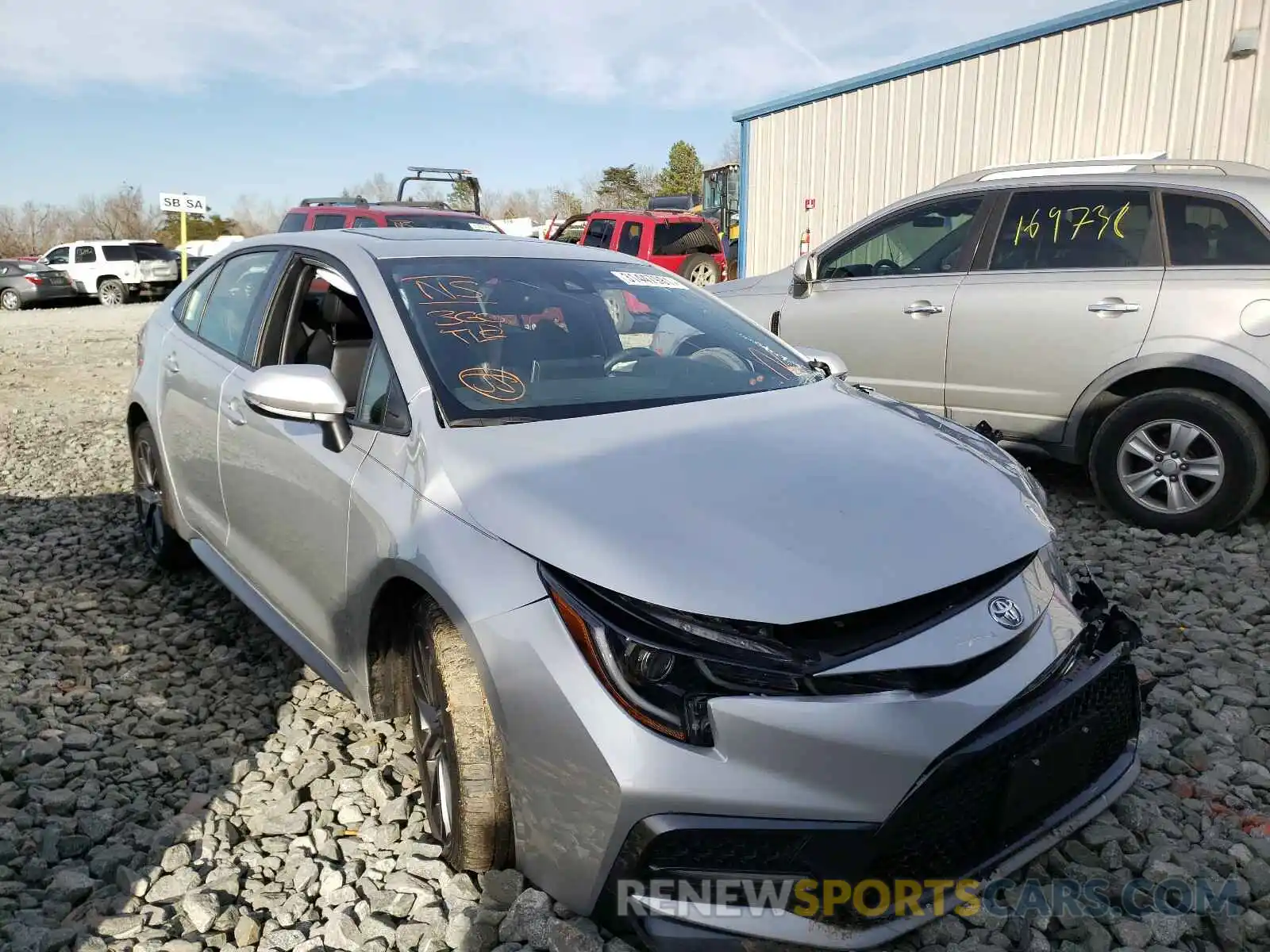 1 Photograph of a damaged car JTDT4RCE0LJ034063 TOYOTA COROLLA 2020