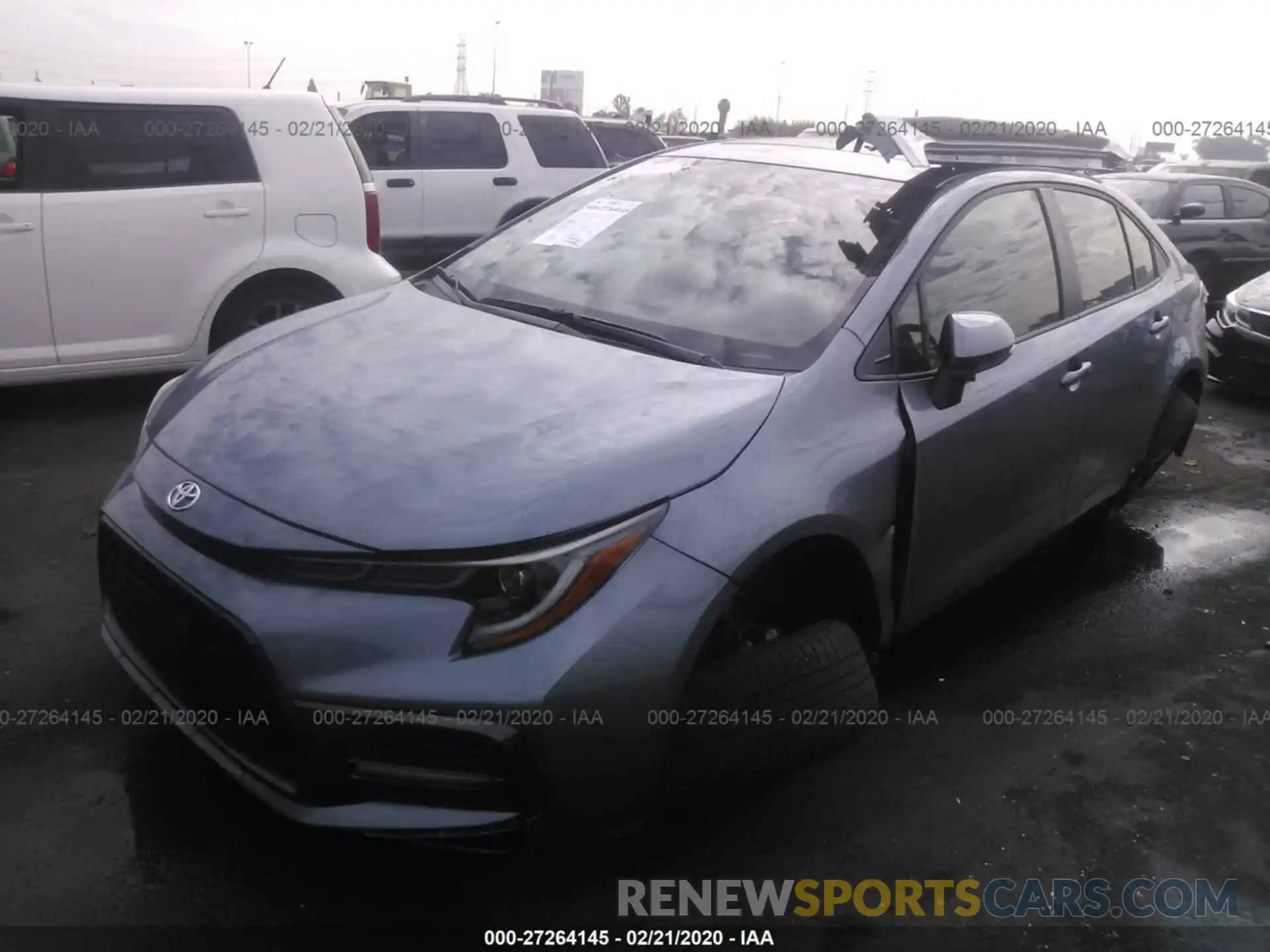 2 Photograph of a damaged car JTDT4RCE0LJ041496 TOYOTA COROLLA 2020