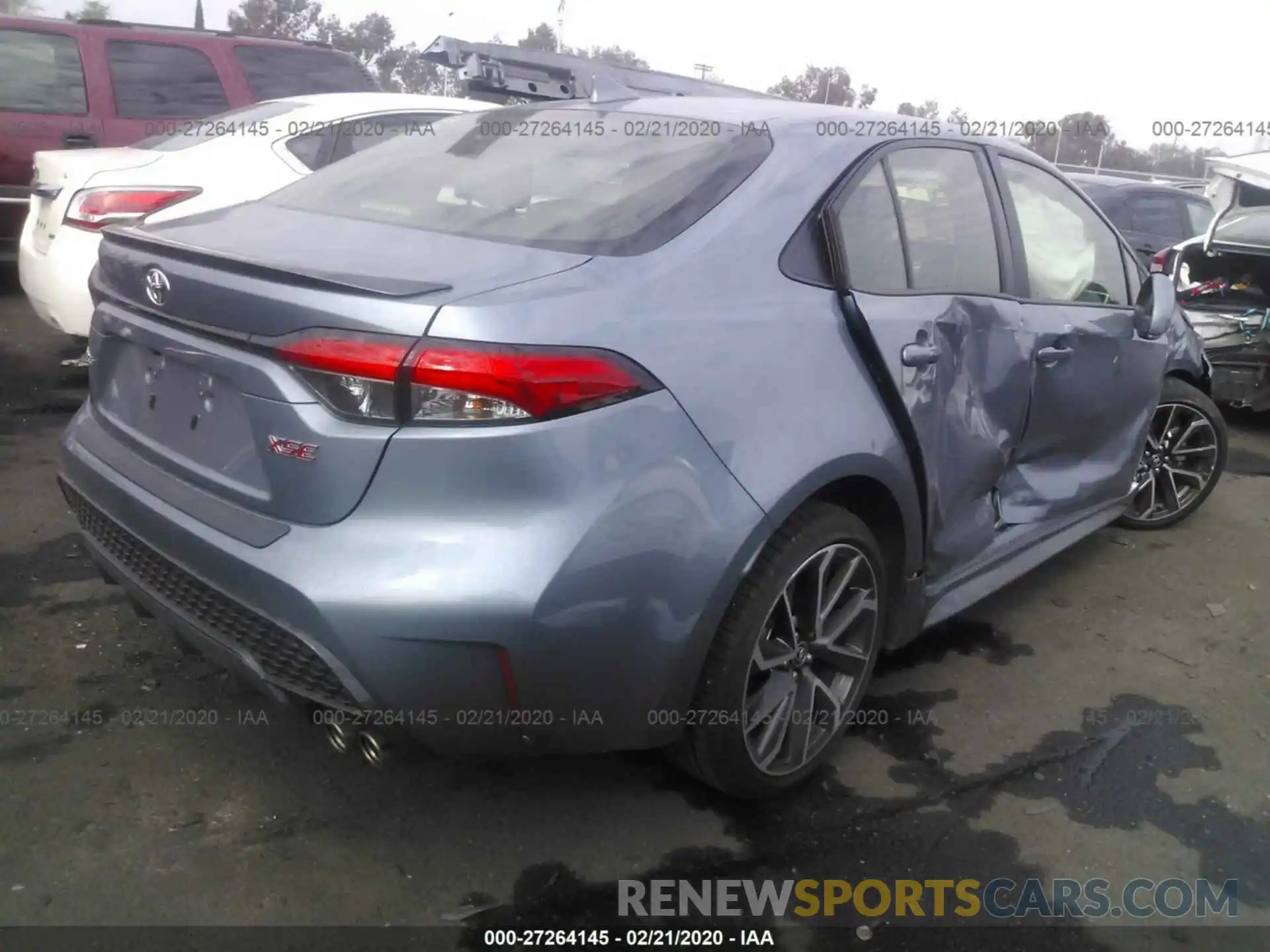 4 Photograph of a damaged car JTDT4RCE0LJ041496 TOYOTA COROLLA 2020