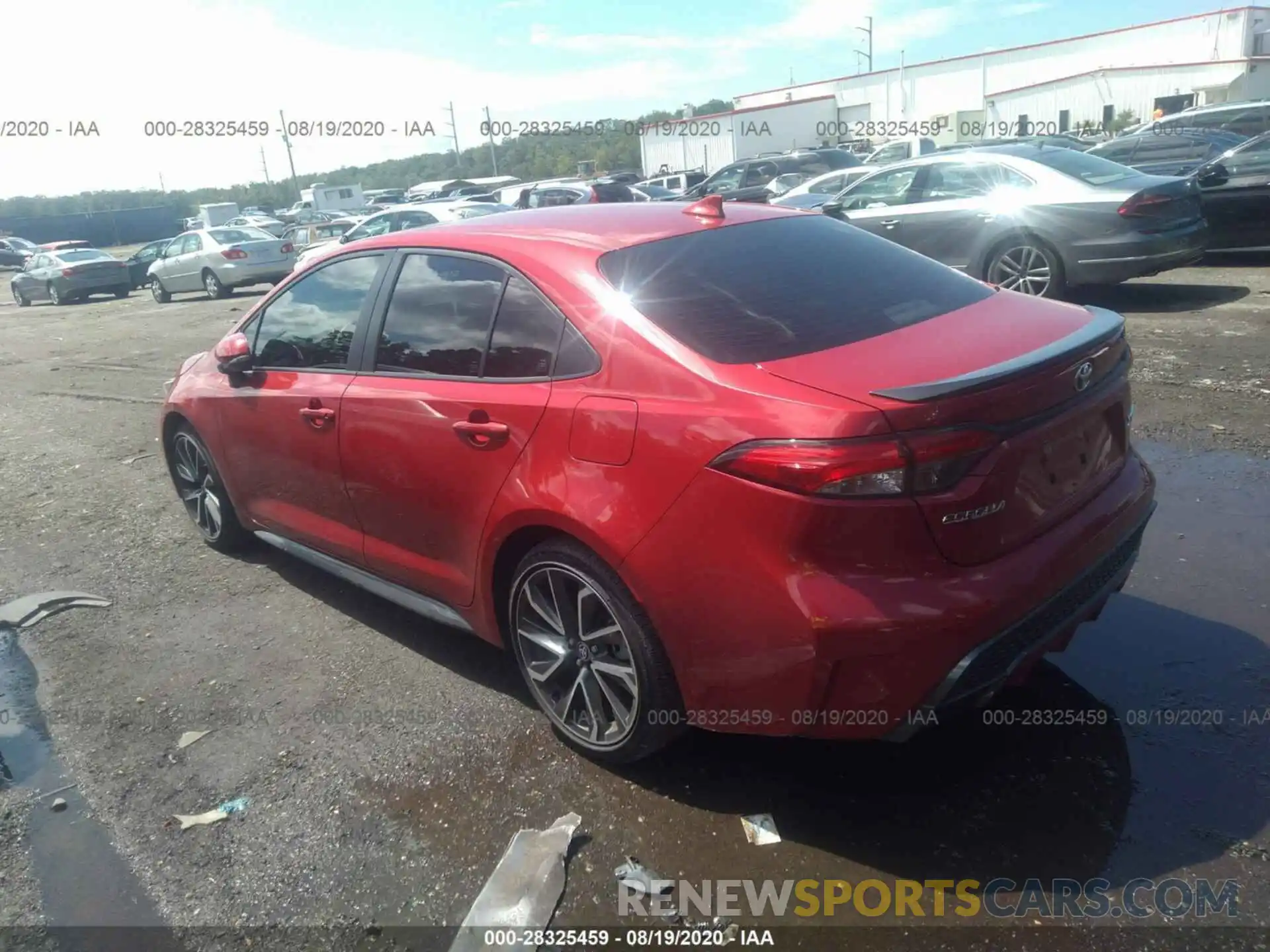 3 Photograph of a damaged car JTDT4RCE0LJ046049 TOYOTA COROLLA 2020