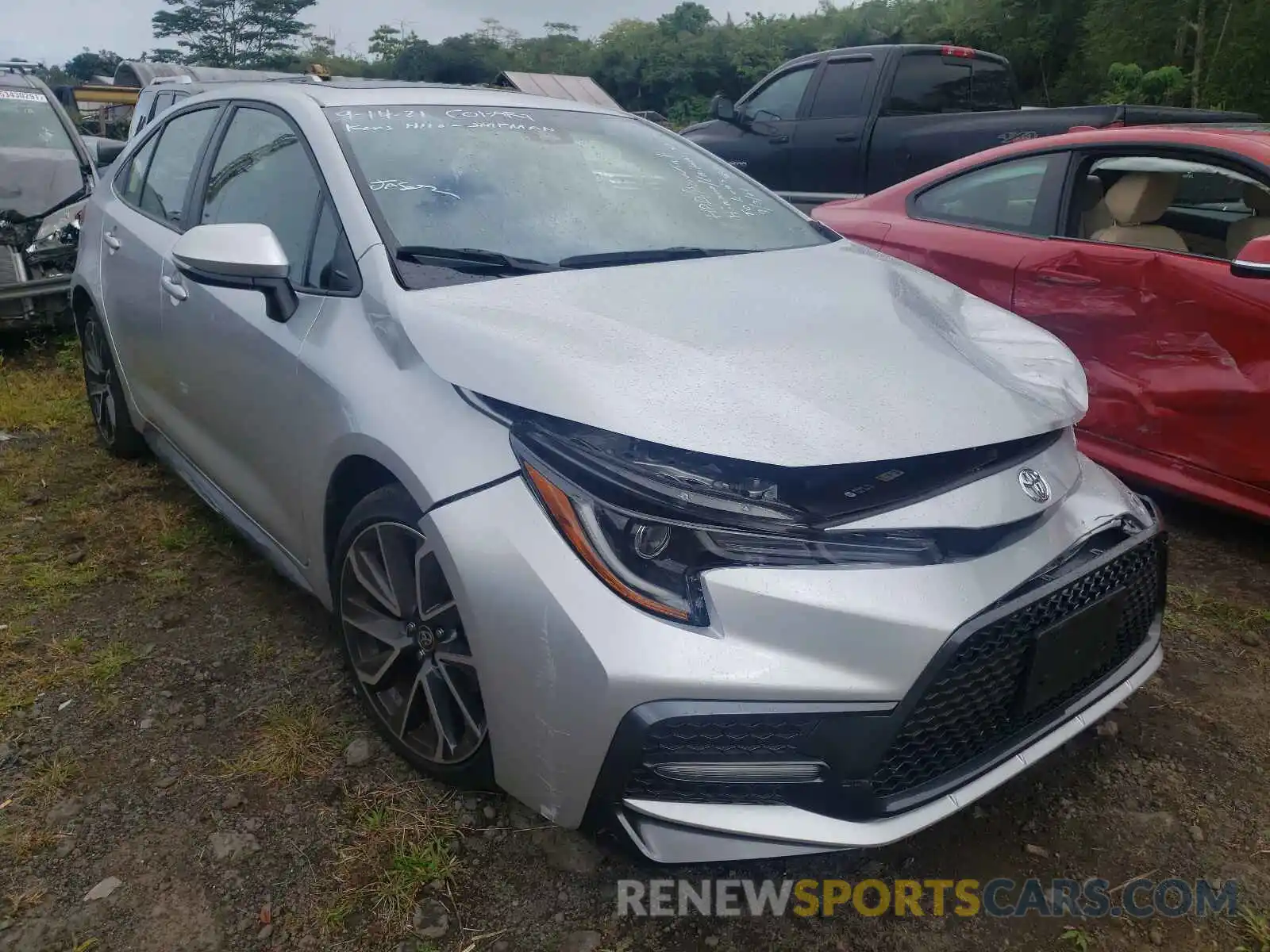 1 Photograph of a damaged car JTDT4RCE0LJ049033 TOYOTA COROLLA 2020