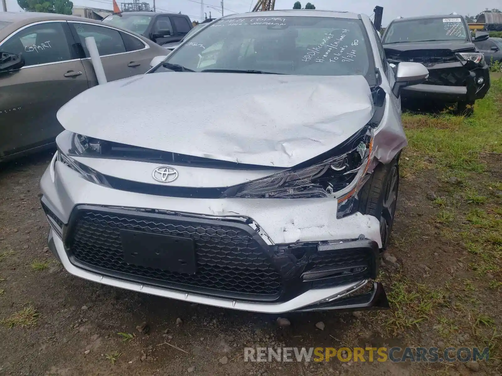 9 Photograph of a damaged car JTDT4RCE0LJ049033 TOYOTA COROLLA 2020