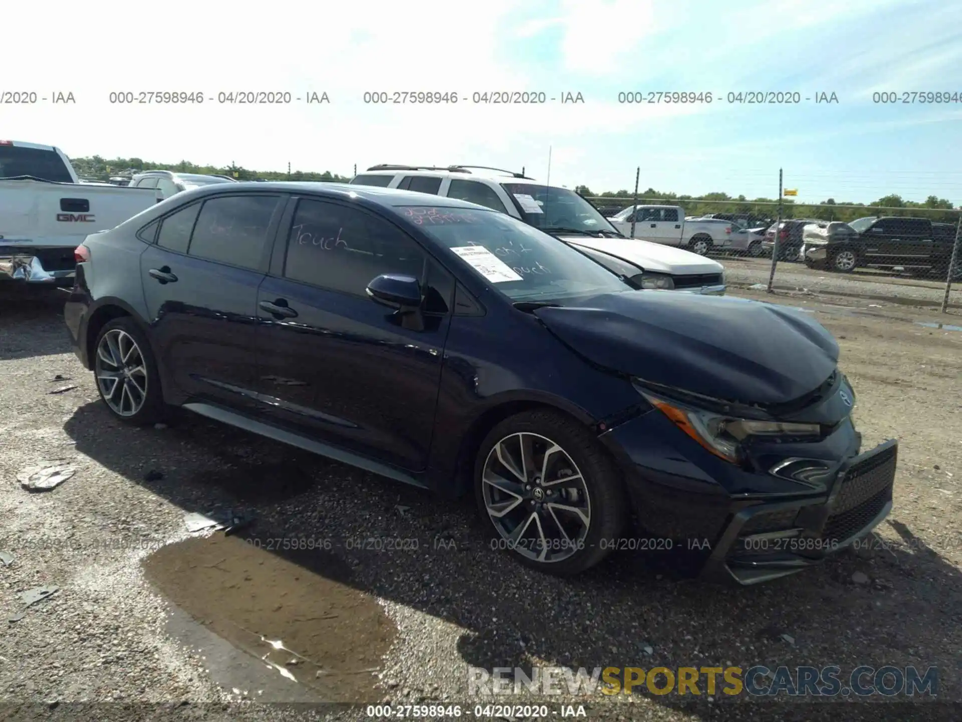 1 Photograph of a damaged car JTDT4RCE1LJ****** TOYOTA COROLLA 2020