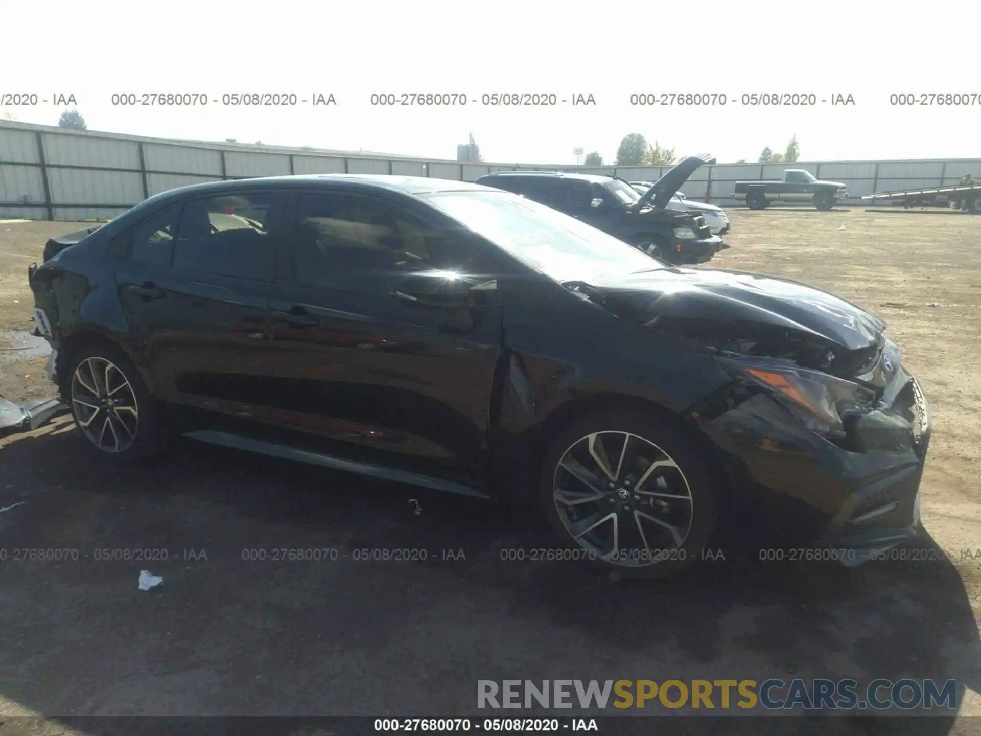 1 Photograph of a damaged car JTDT4RCE1LJ004456 TOYOTA COROLLA 2020