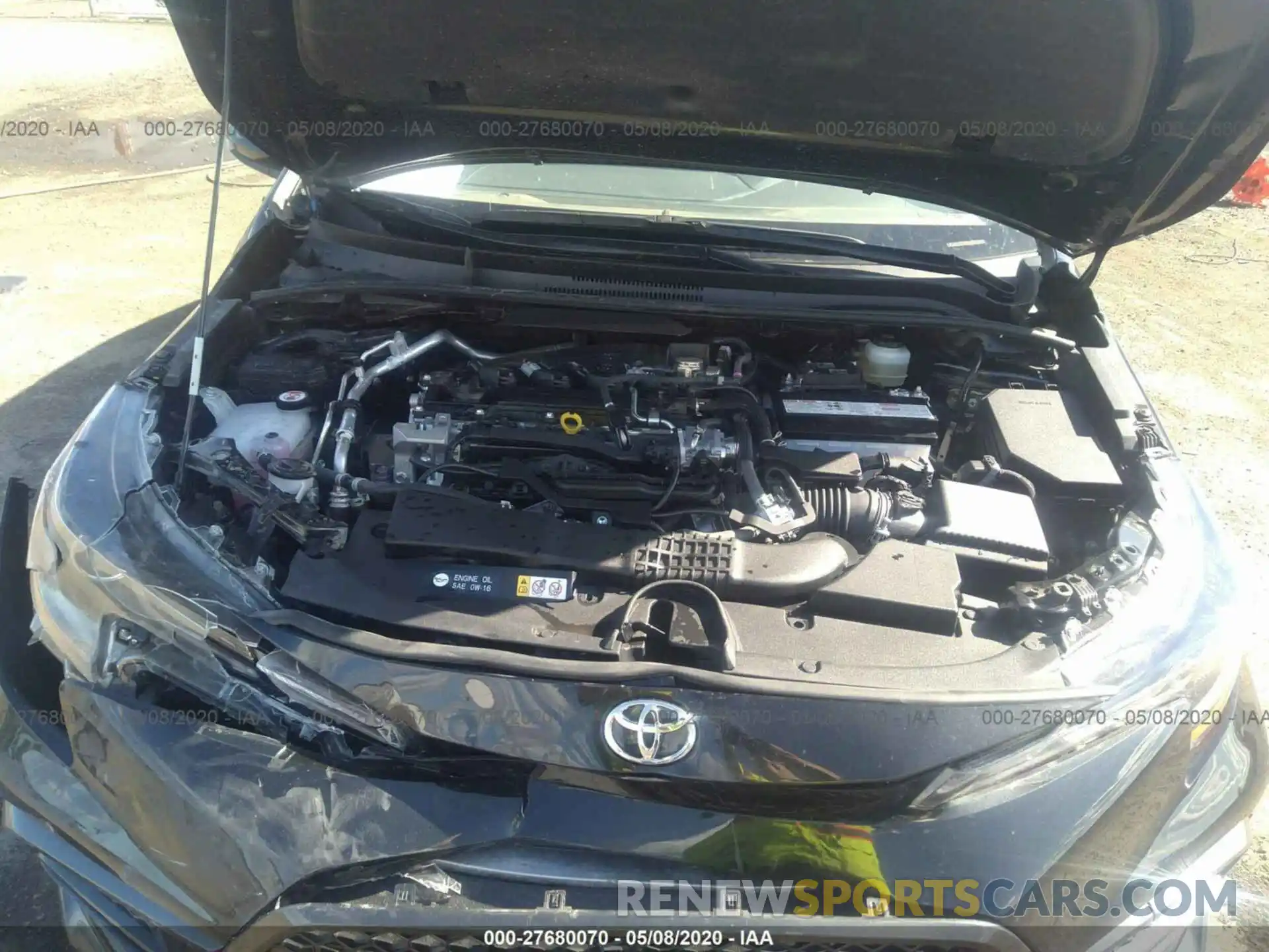 10 Photograph of a damaged car JTDT4RCE1LJ004456 TOYOTA COROLLA 2020