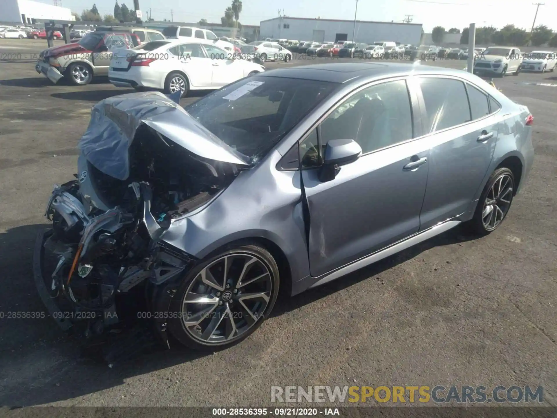 2 Photograph of a damaged car JTDT4RCE1LJ004506 TOYOTA COROLLA 2020