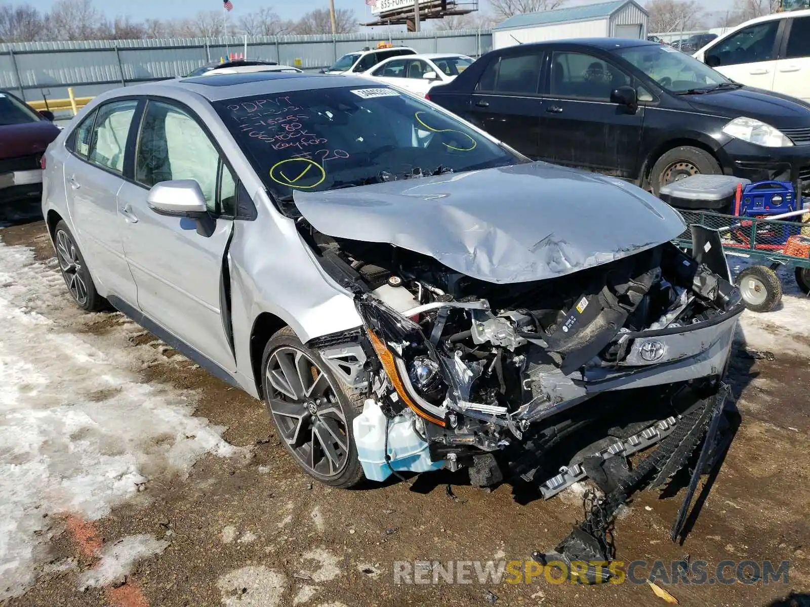 1 Photograph of a damaged car JTDT4RCE1LJ010905 TOYOTA COROLLA 2020