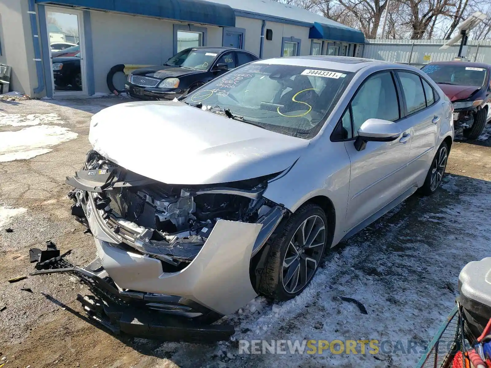 2 Photograph of a damaged car JTDT4RCE1LJ010905 TOYOTA COROLLA 2020