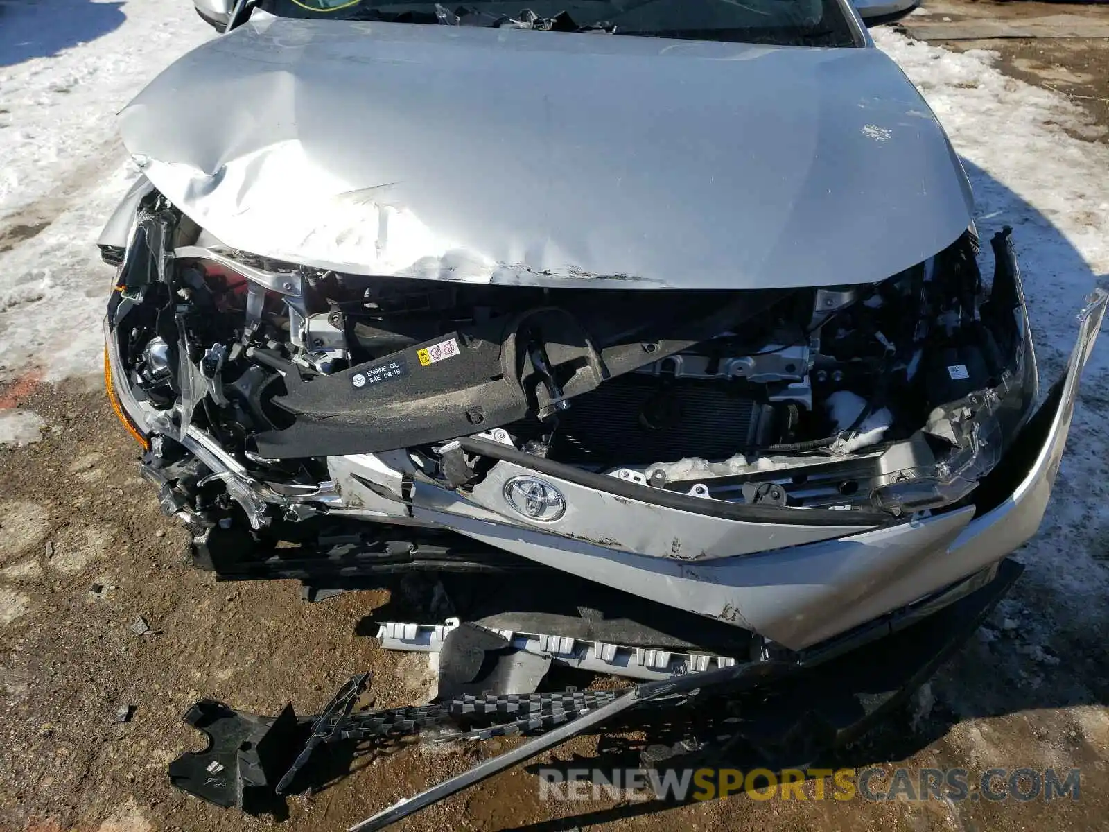 9 Photograph of a damaged car JTDT4RCE1LJ010905 TOYOTA COROLLA 2020