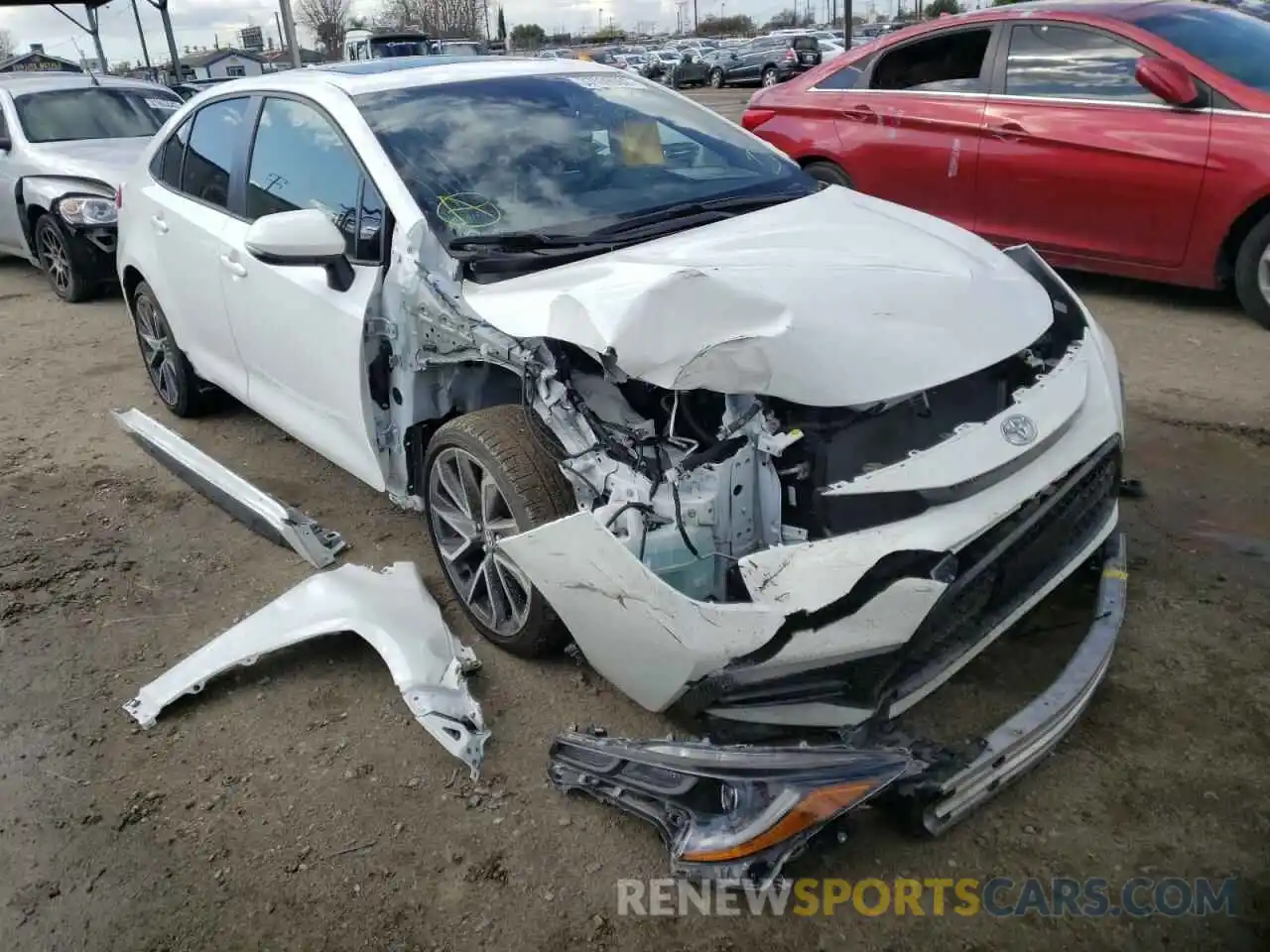 1 Photograph of a damaged car JTDT4RCE1LJ016185 TOYOTA COROLLA 2020