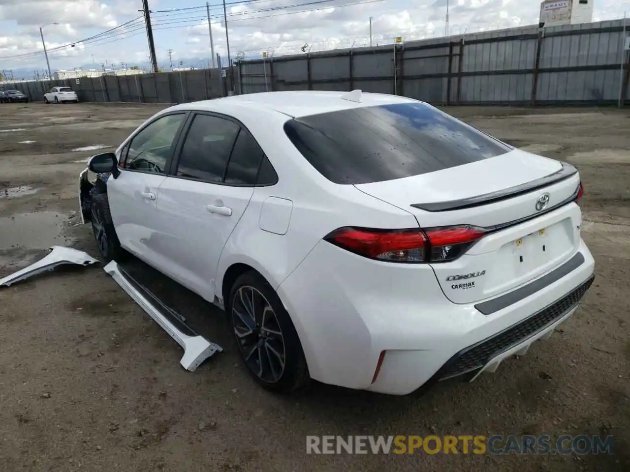 3 Photograph of a damaged car JTDT4RCE1LJ016185 TOYOTA COROLLA 2020