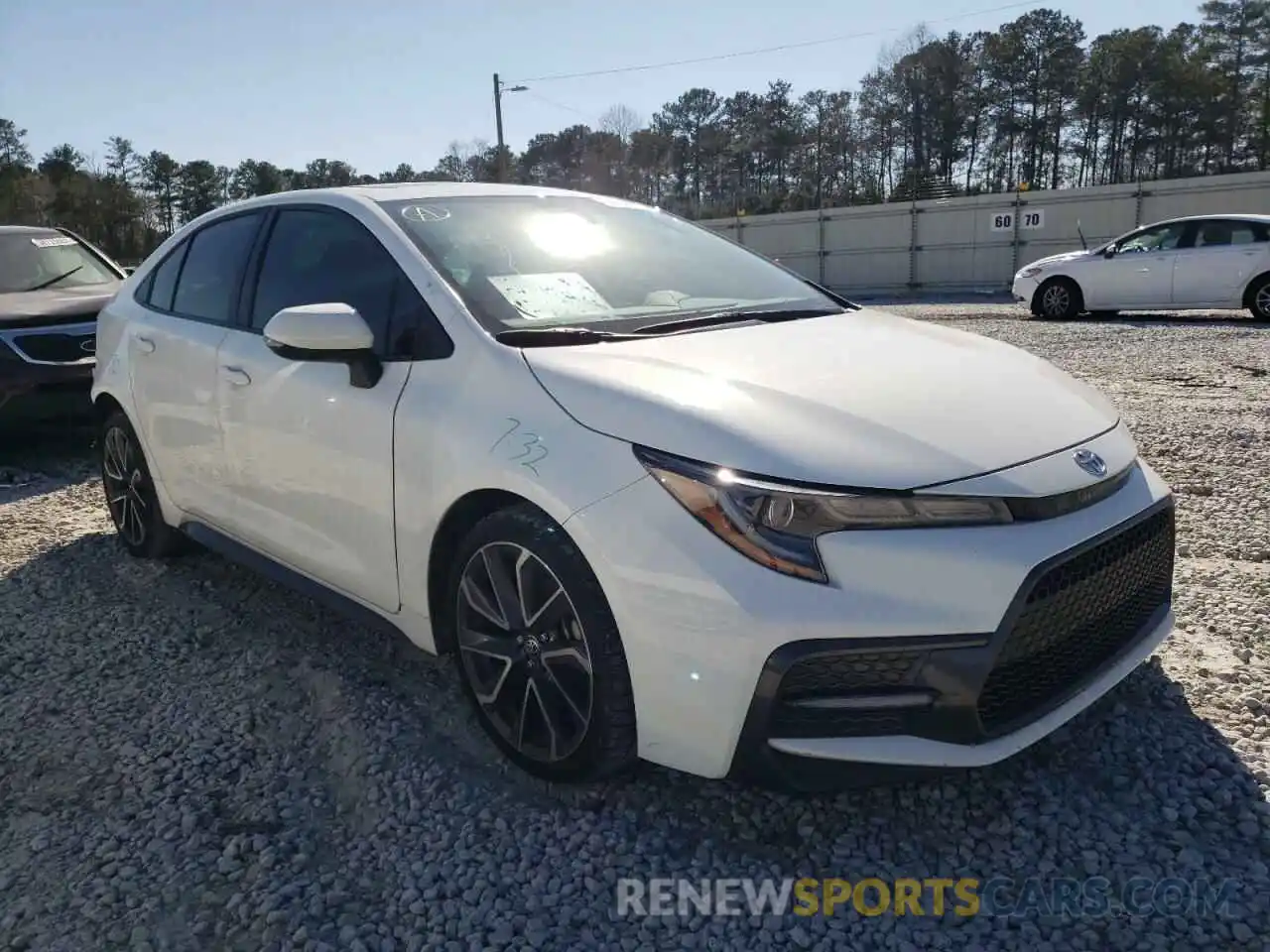 1 Photograph of a damaged car JTDT4RCE1LJ016333 TOYOTA COROLLA 2020