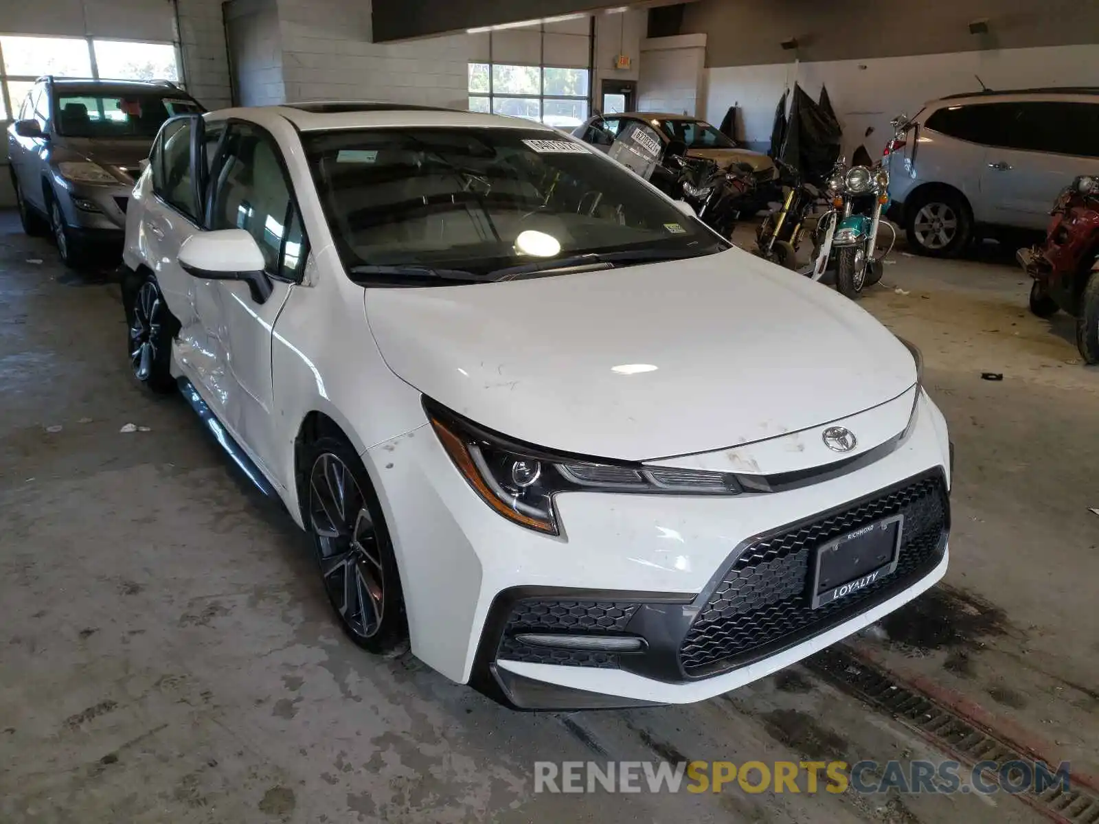 1 Photograph of a damaged car JTDT4RCE1LJ016459 TOYOTA COROLLA 2020