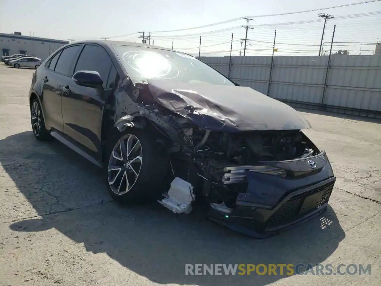 1 Photograph of a damaged car JTDT4RCE1LJ018163 TOYOTA COROLLA 2020