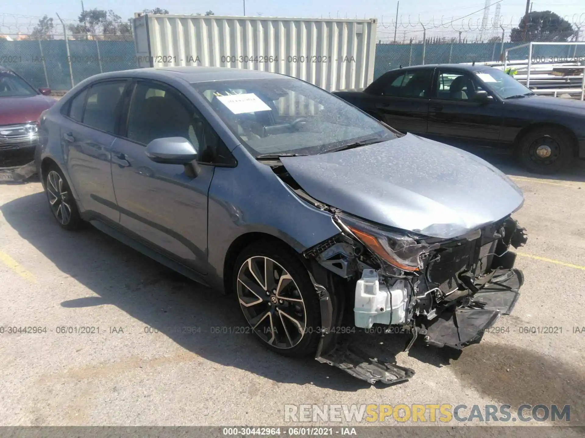 1 Photograph of a damaged car JTDT4RCE1LJ018521 TOYOTA COROLLA 2020